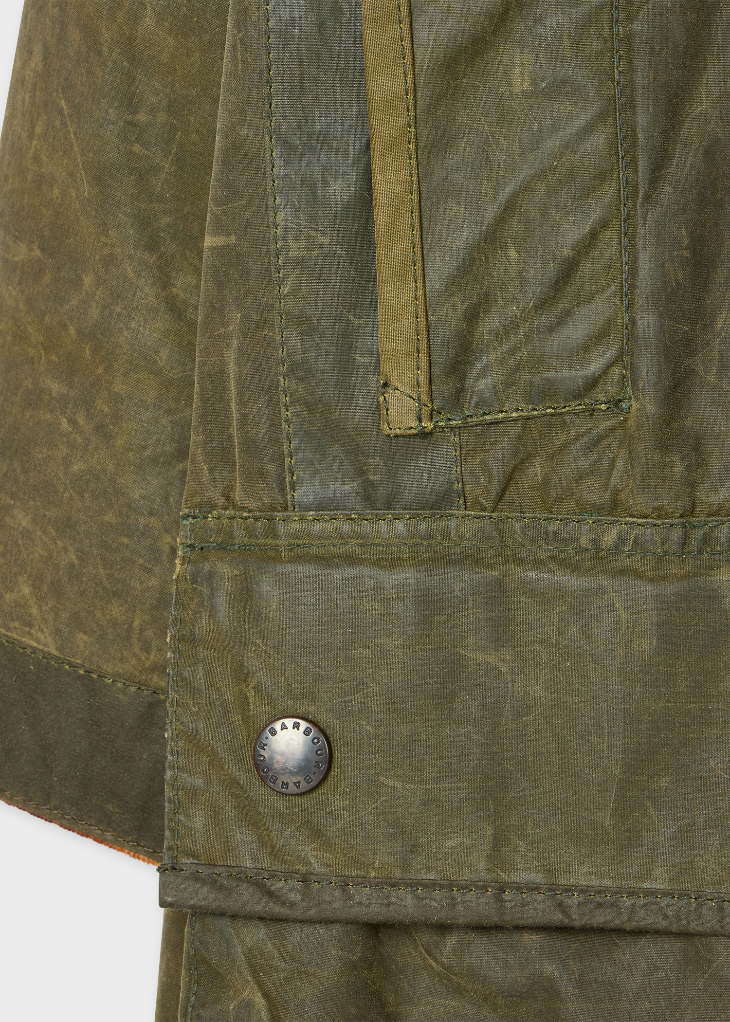 Paul Smith Loves Barbour - Re-Loved Green Gamefair Waxed Jacket thumbnail 16