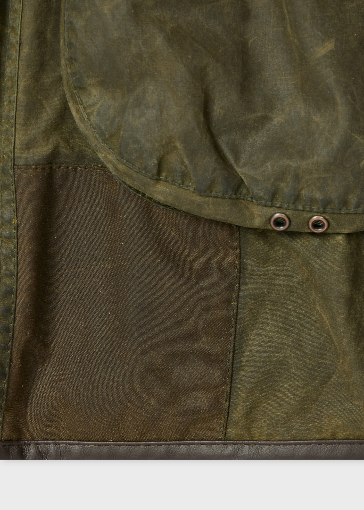 Paul Smith Loves Barbour - Re-Loved Green Gamefair Waxed Jacket thumbnail 17