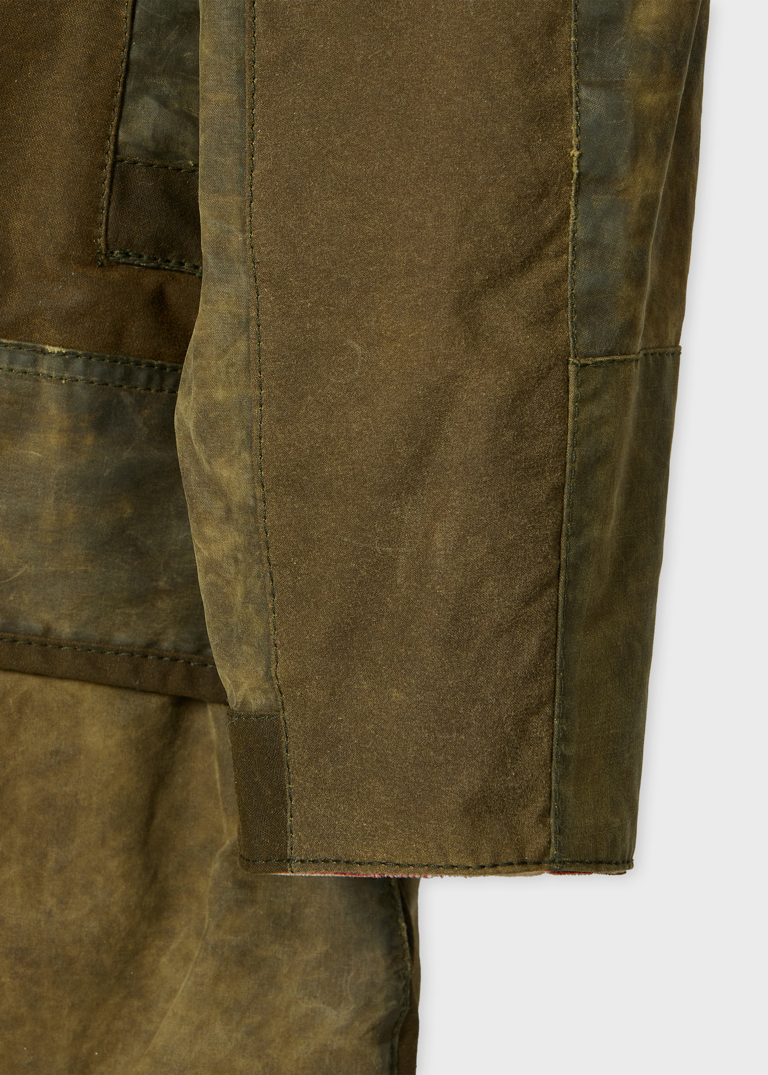 Paul Smith Loves Barbour - Re-Loved Green Border Waxed Jacket thumbnail 14