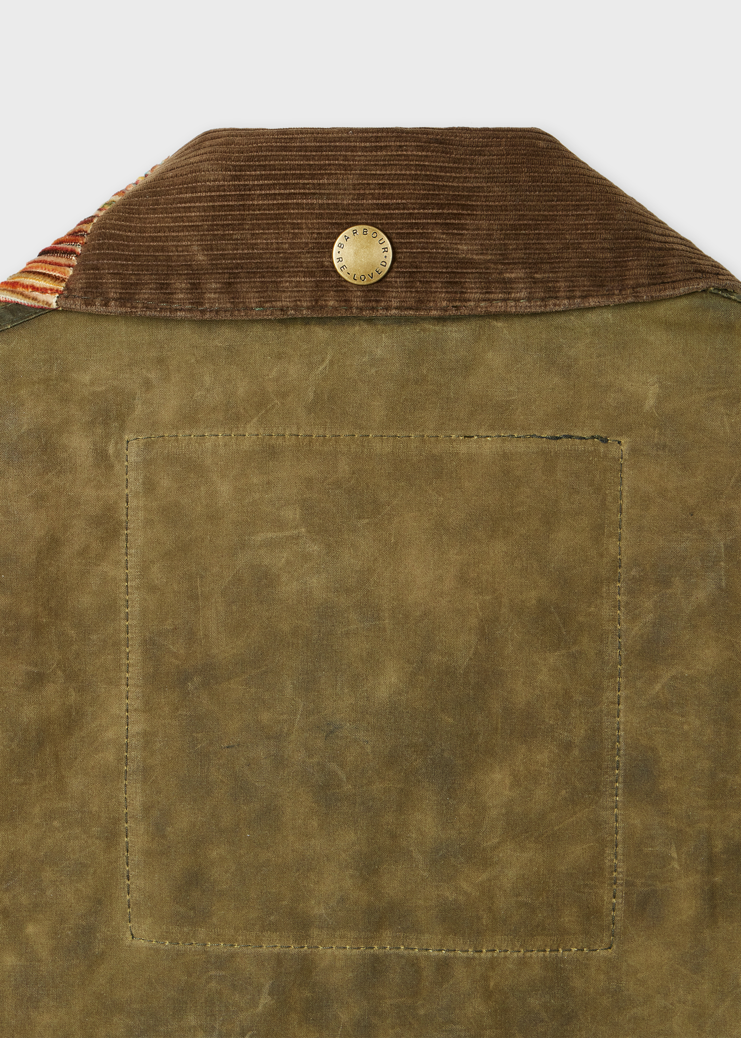 Paul Smith Loves Barbour - Re-Loved Green Border Waxed Jacket thumbnail 16