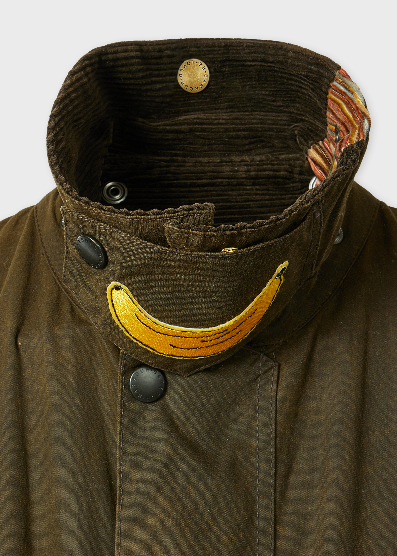 Paul Smith Loves Barbour - Re-Loved Green Northumbria Waxed Jacket thumbnail 9