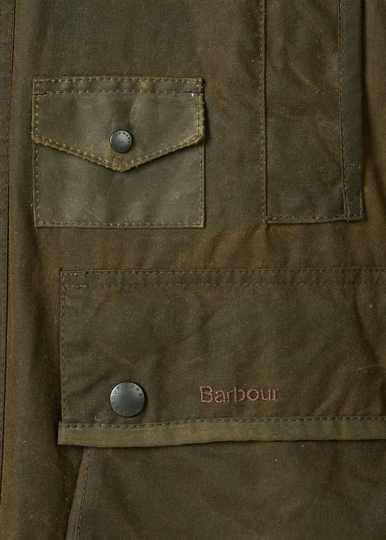 Paul Smith Loves Barbour - Re-Loved Green Northumbria Waxed Jacket thumbnail 11