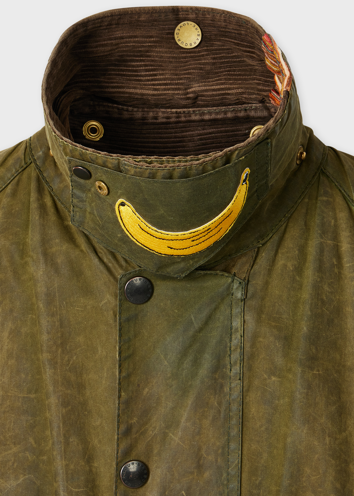 Paul Smith Loves Barbour - Re-Loved Green Beaufort Waxed Jacket thumbnail 11
