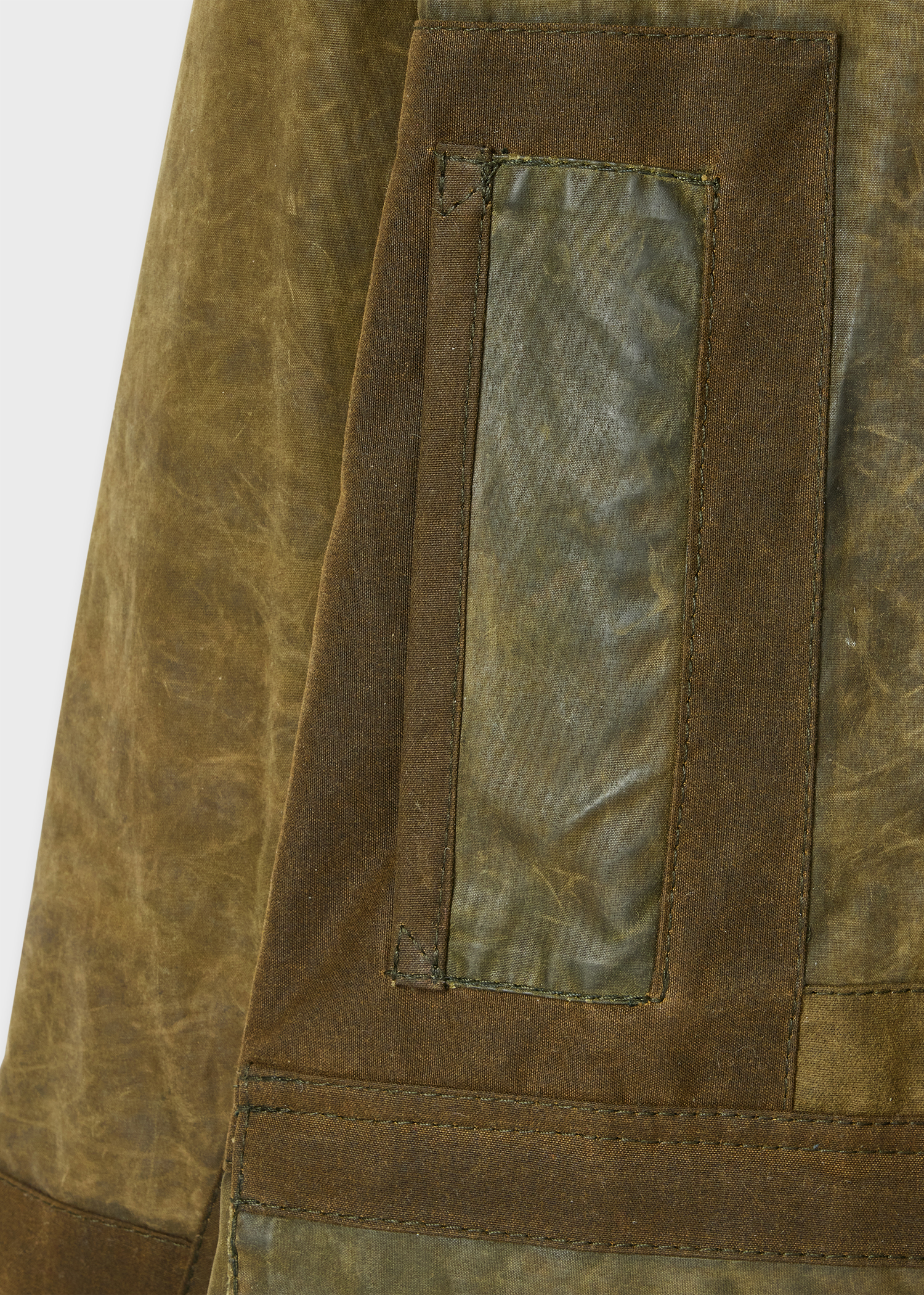 Paul Smith Loves Barbour - Re-Loved Green Beaufort Waxed Jacket thumbnail 12