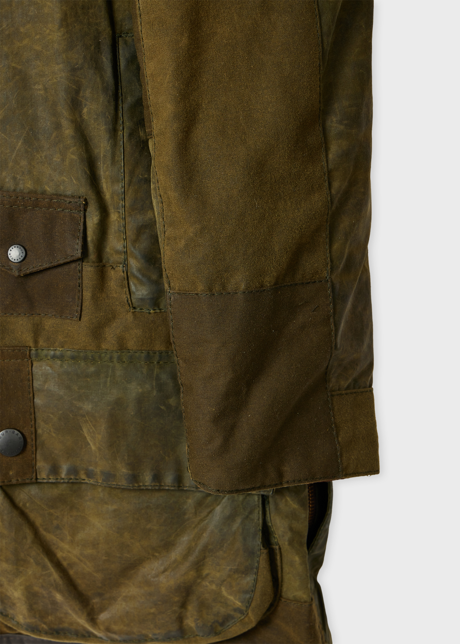 Paul Smith Loves Barbour - Re-Loved Green Beaufort Waxed Jacket thumbnail 15