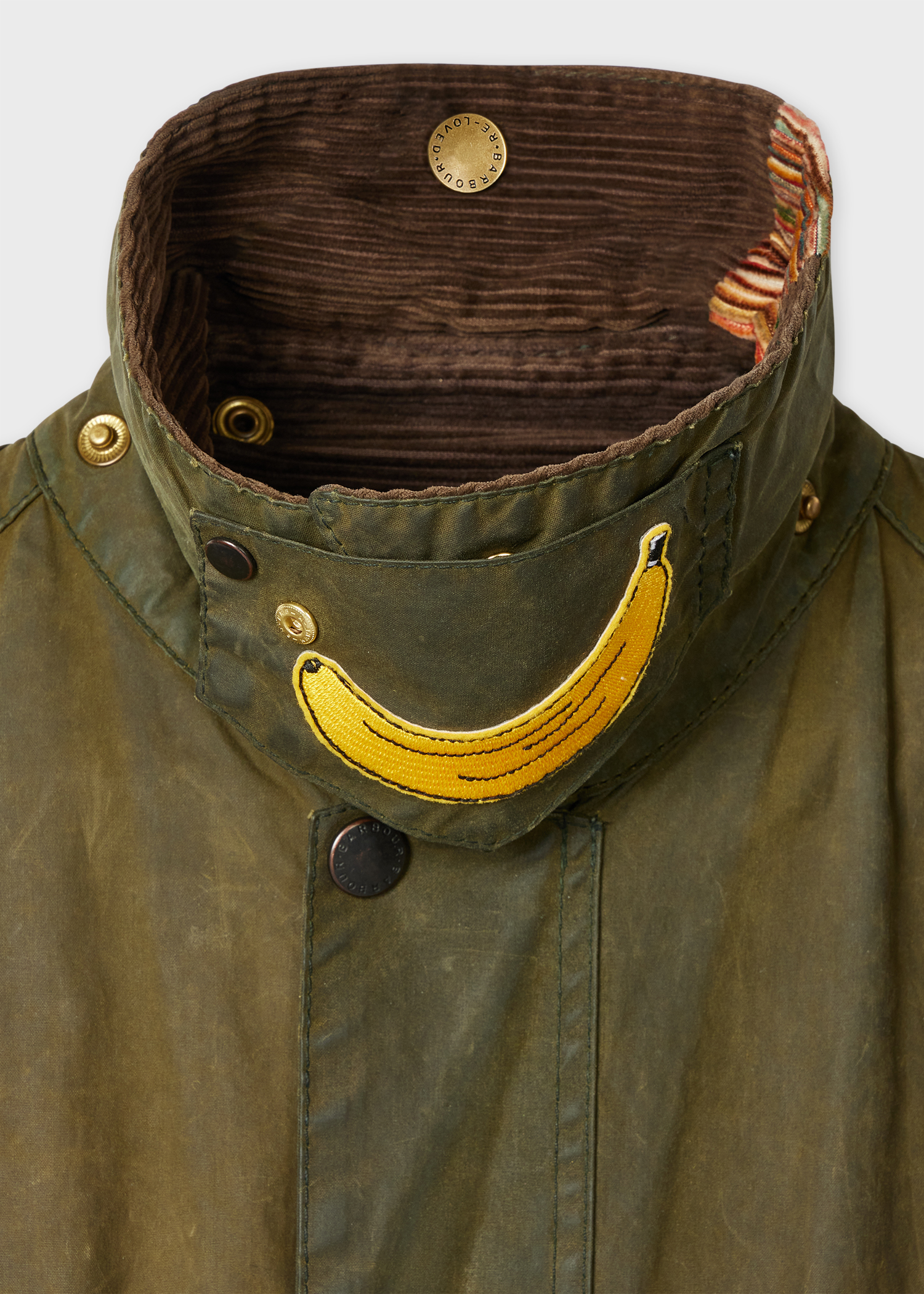 Paul Smith Loves Barbour - Re-Loved Green Bedale Waxed Jacket thumbnail 10