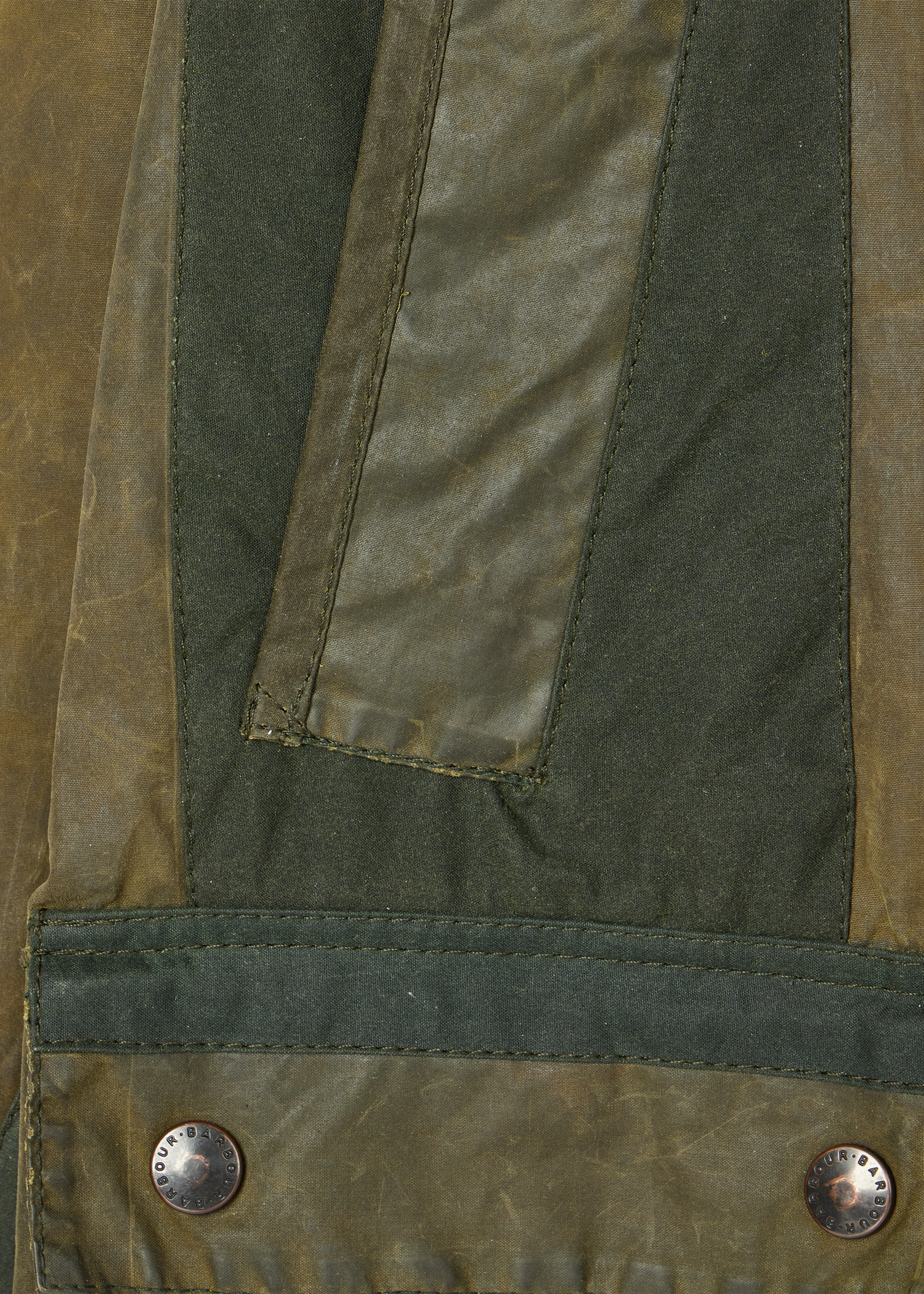 Paul Smith Loves Barbour - Re-Loved Green Bedale Waxed Jacket thumbnail 11