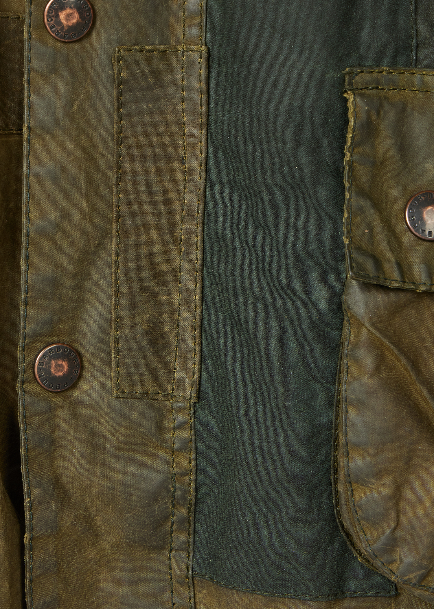 Paul Smith Loves Barbour - Re-Loved Green Bedale Waxed Jacket thumbnail 12