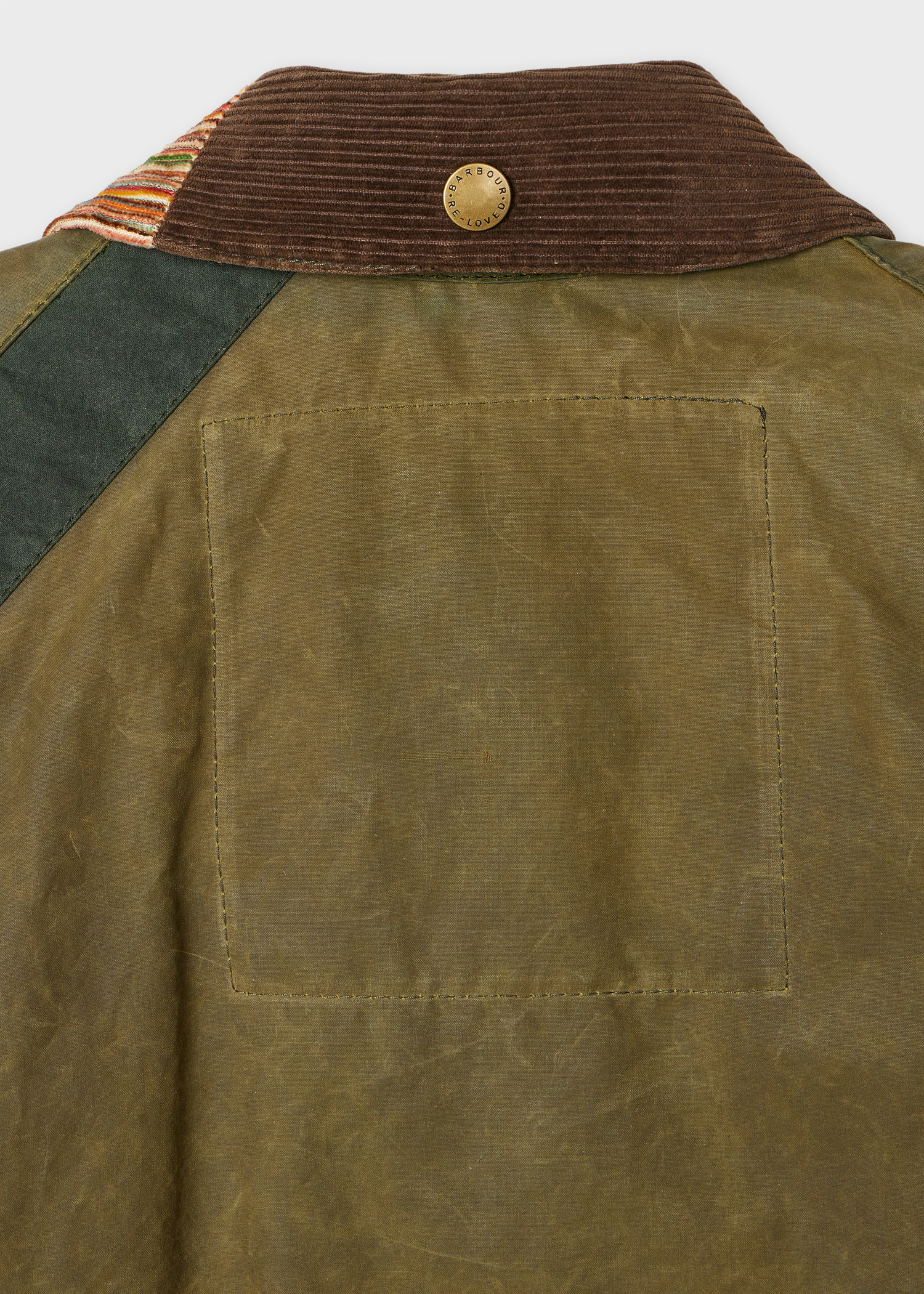 Paul Smith Loves Barbour - Re-Loved Green Bedale Waxed Jacket thumbnail 13
