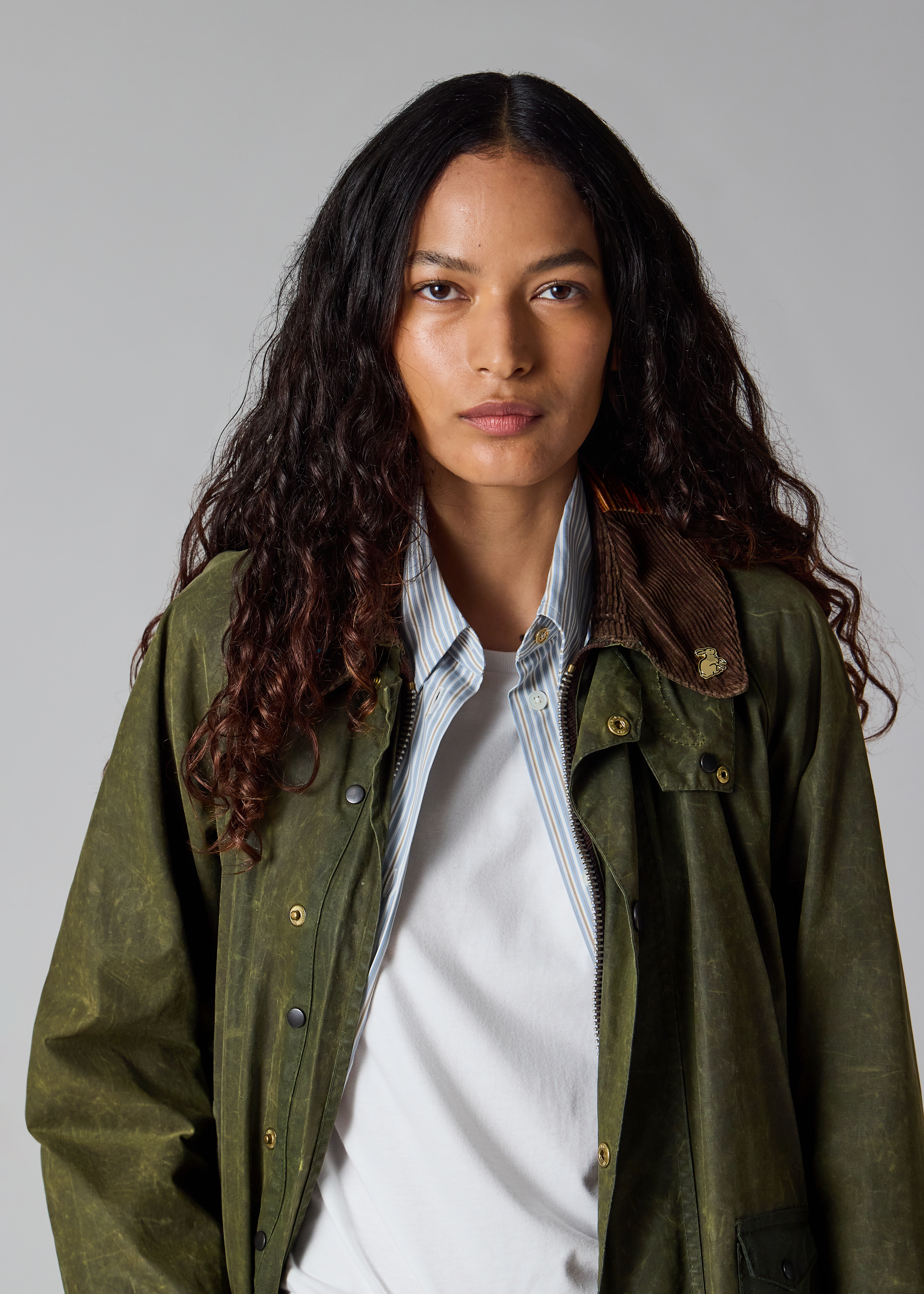 Paul Smith Loves Barbour - Re-Loved Green Gamefair Waxed Jacket thumbnail 9