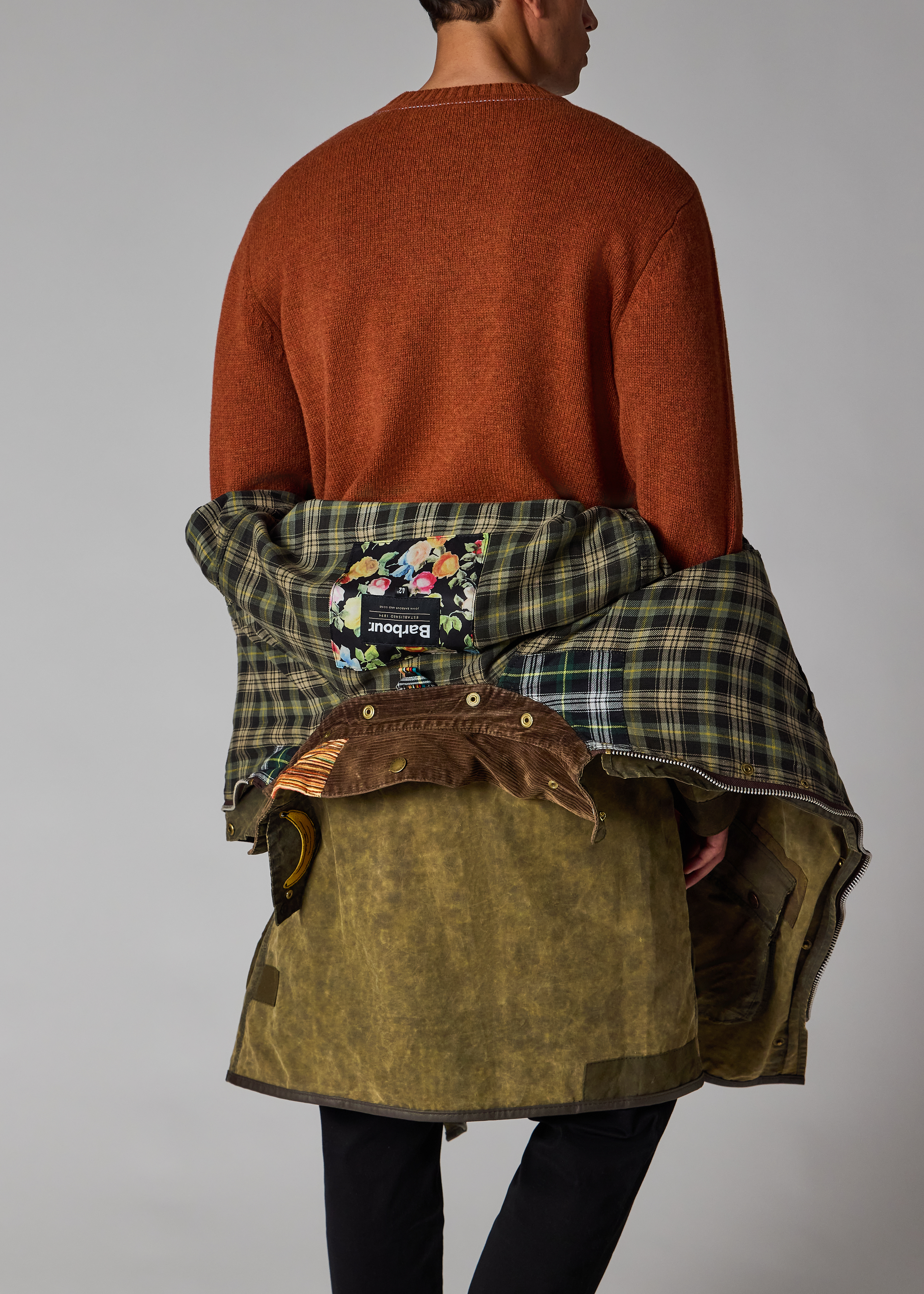 Barbour×PaulSmith Transport WaxJacket 36 Paul Smith loves Barbour