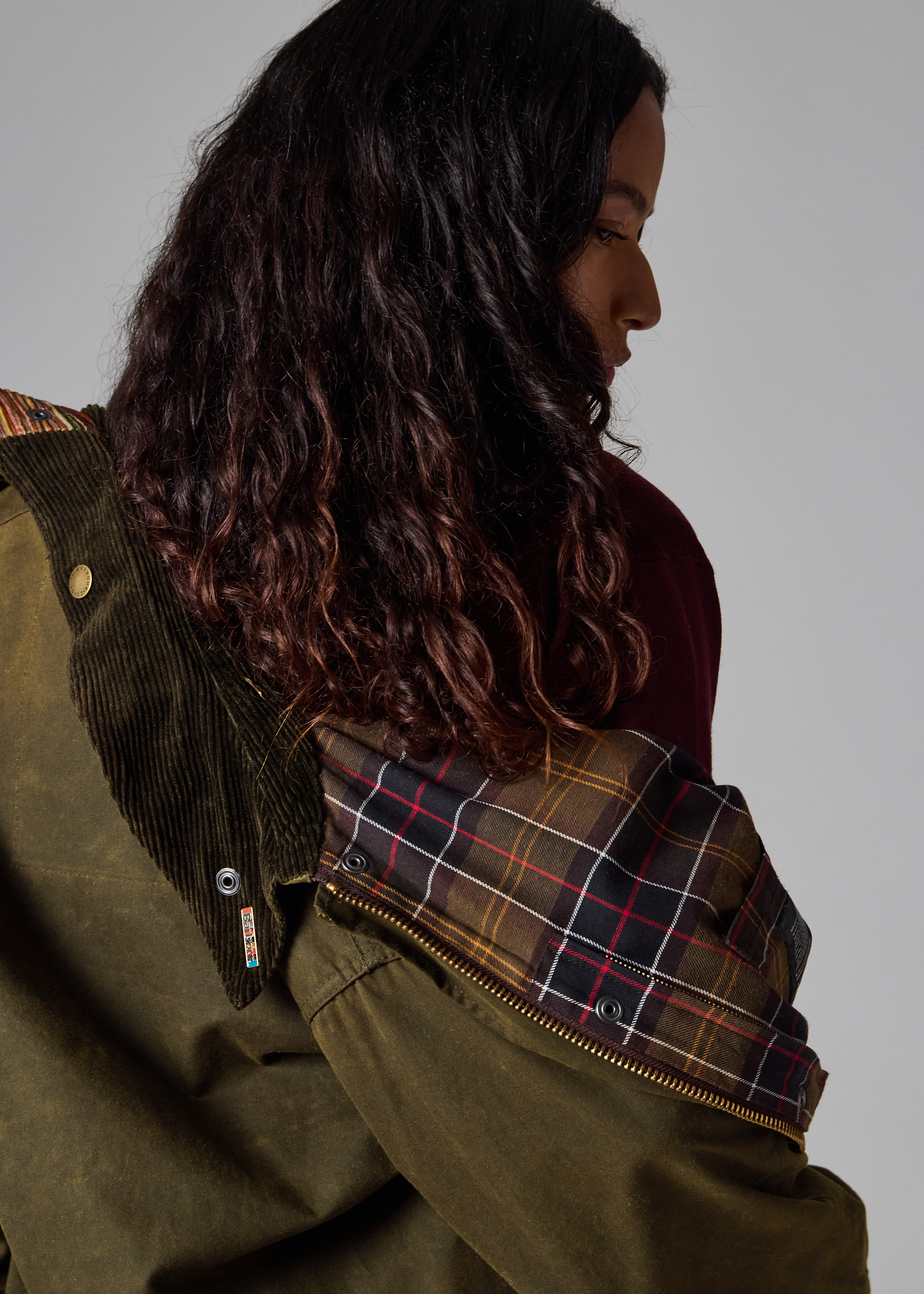 Paul Smith Loves Barbour - Re-Loved Green Northumbria Waxed Jacket thumbnail 7