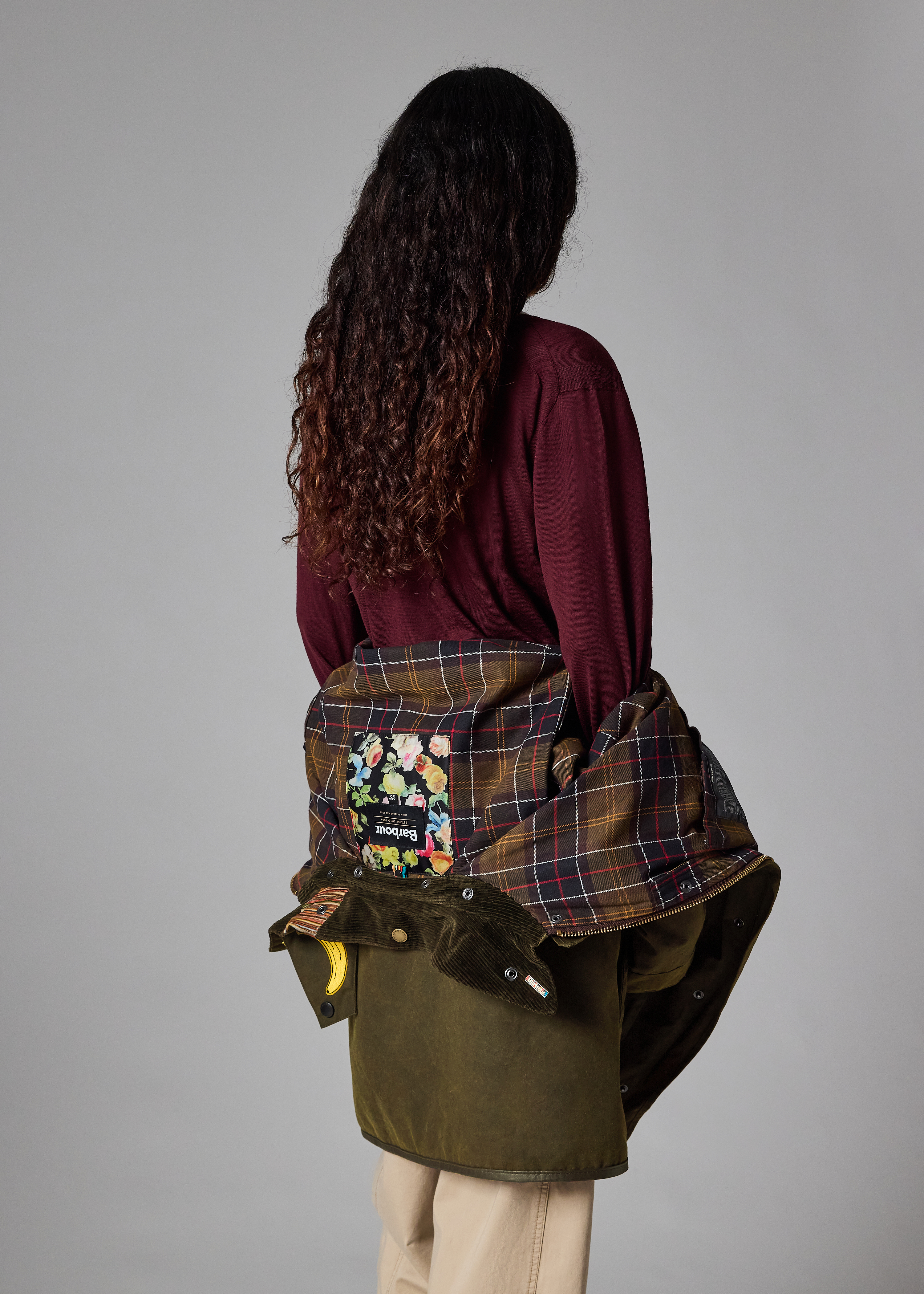 Paul Smith Loves Barbour - Re-Loved Green Northumbria Waxed Jacket thumbnail 4