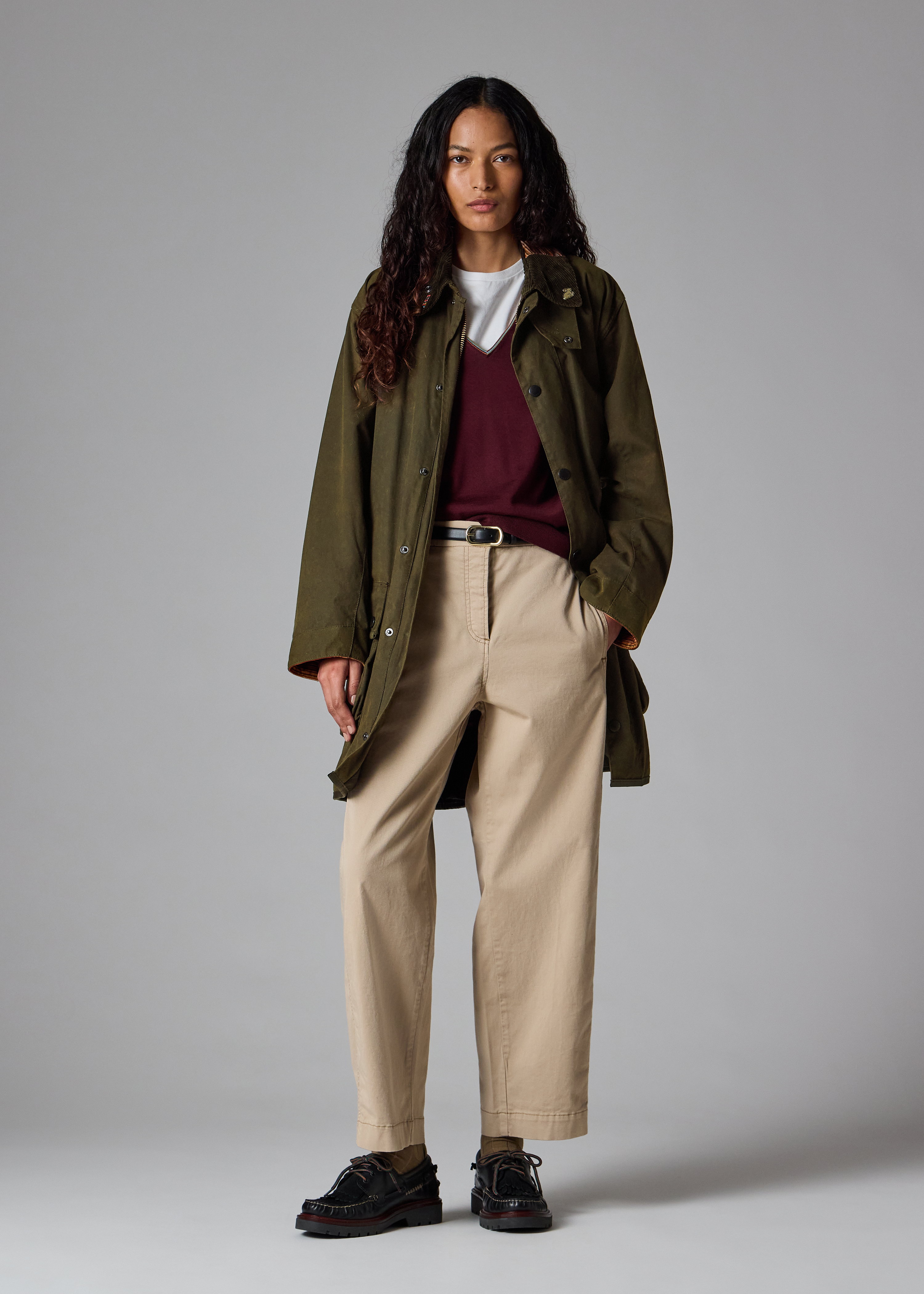 Paul Smith Loves Barbour - Re-Loved Green Northumbria Waxed Jacket thumbnail 5