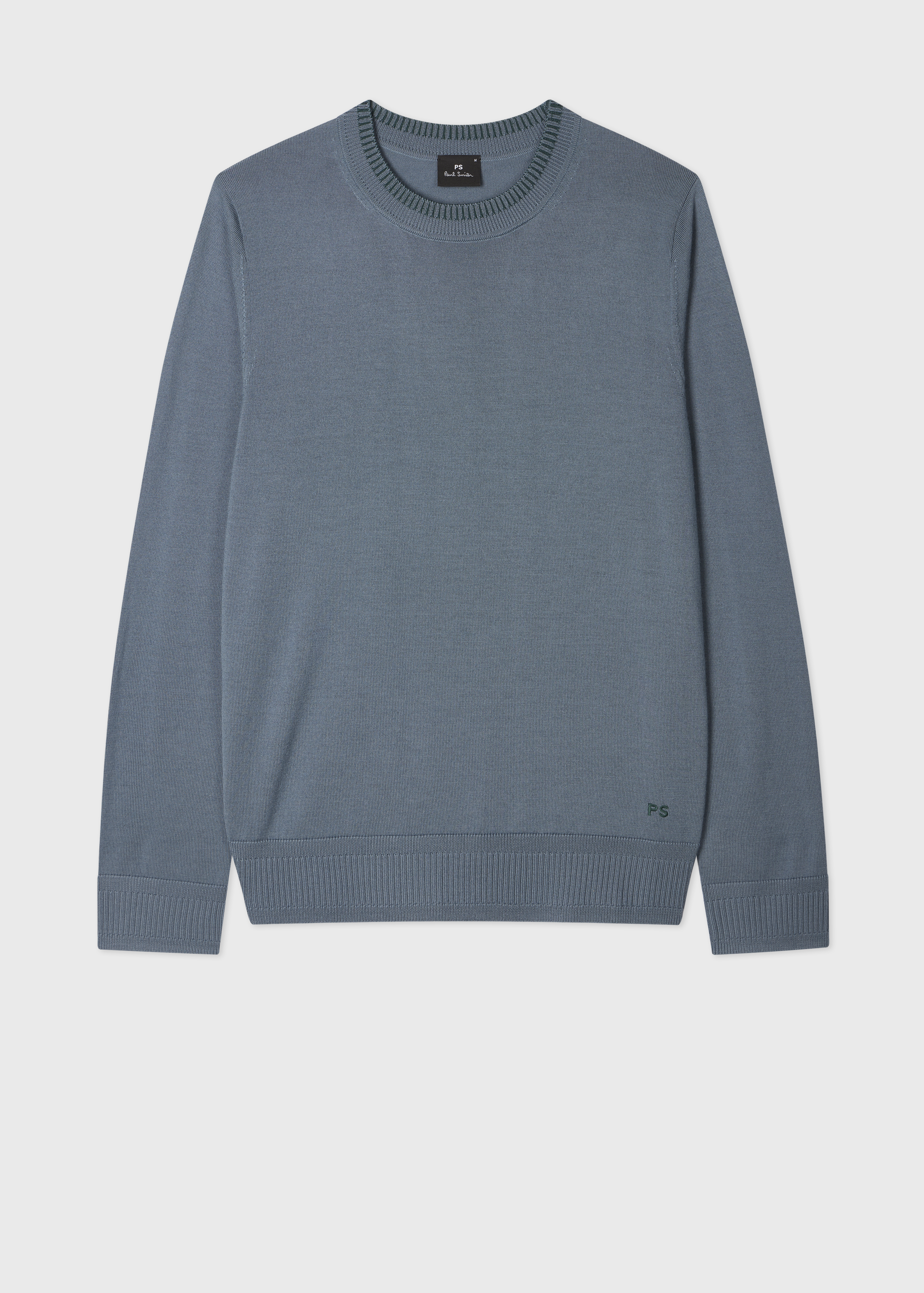 Paul Smith Pale Green Merino Wool Ribbed Sweater | King's Cross