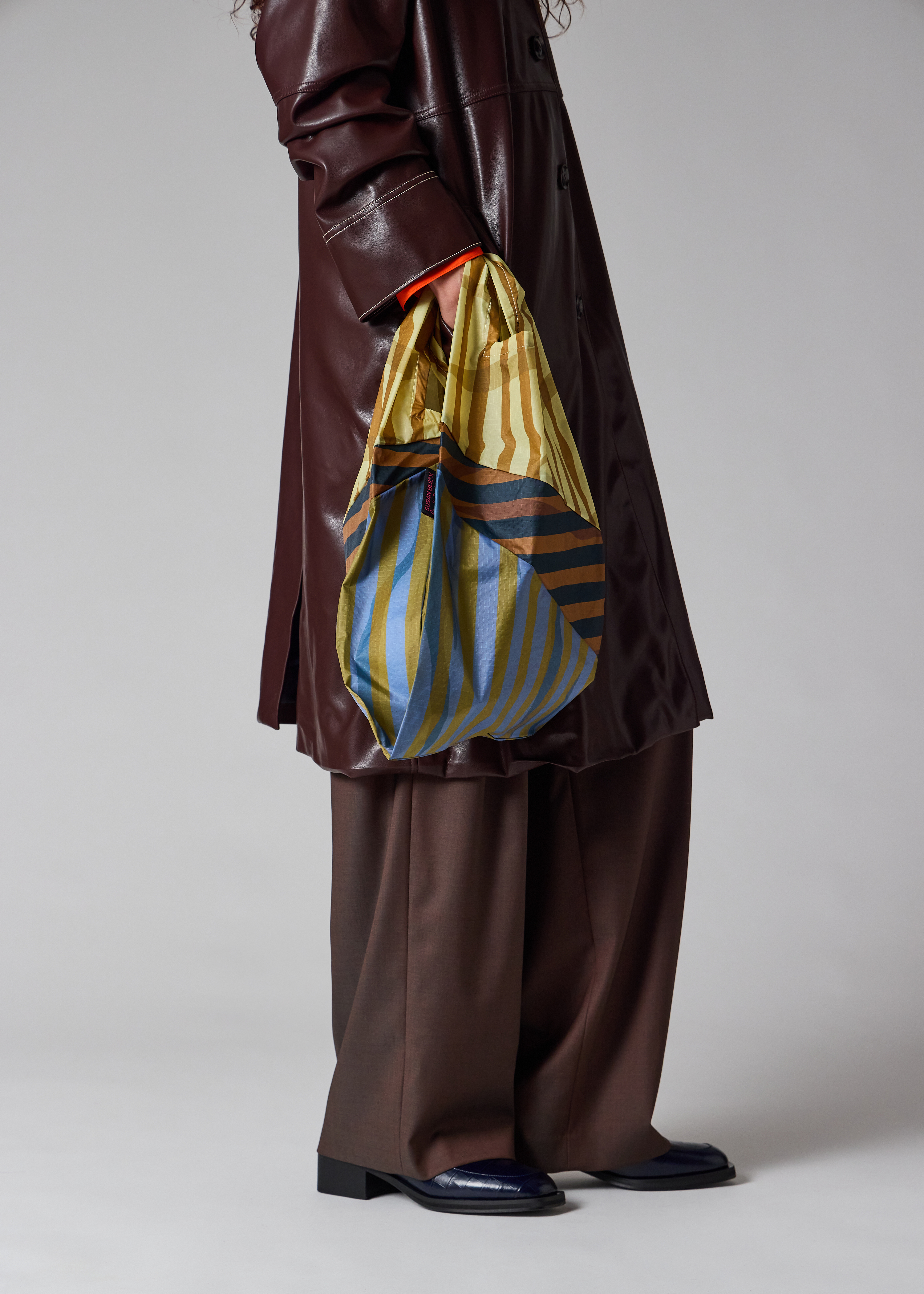 Susan Bijl x Paul Smith - Pink Mixed-Stripe 'The New Shopping Bag