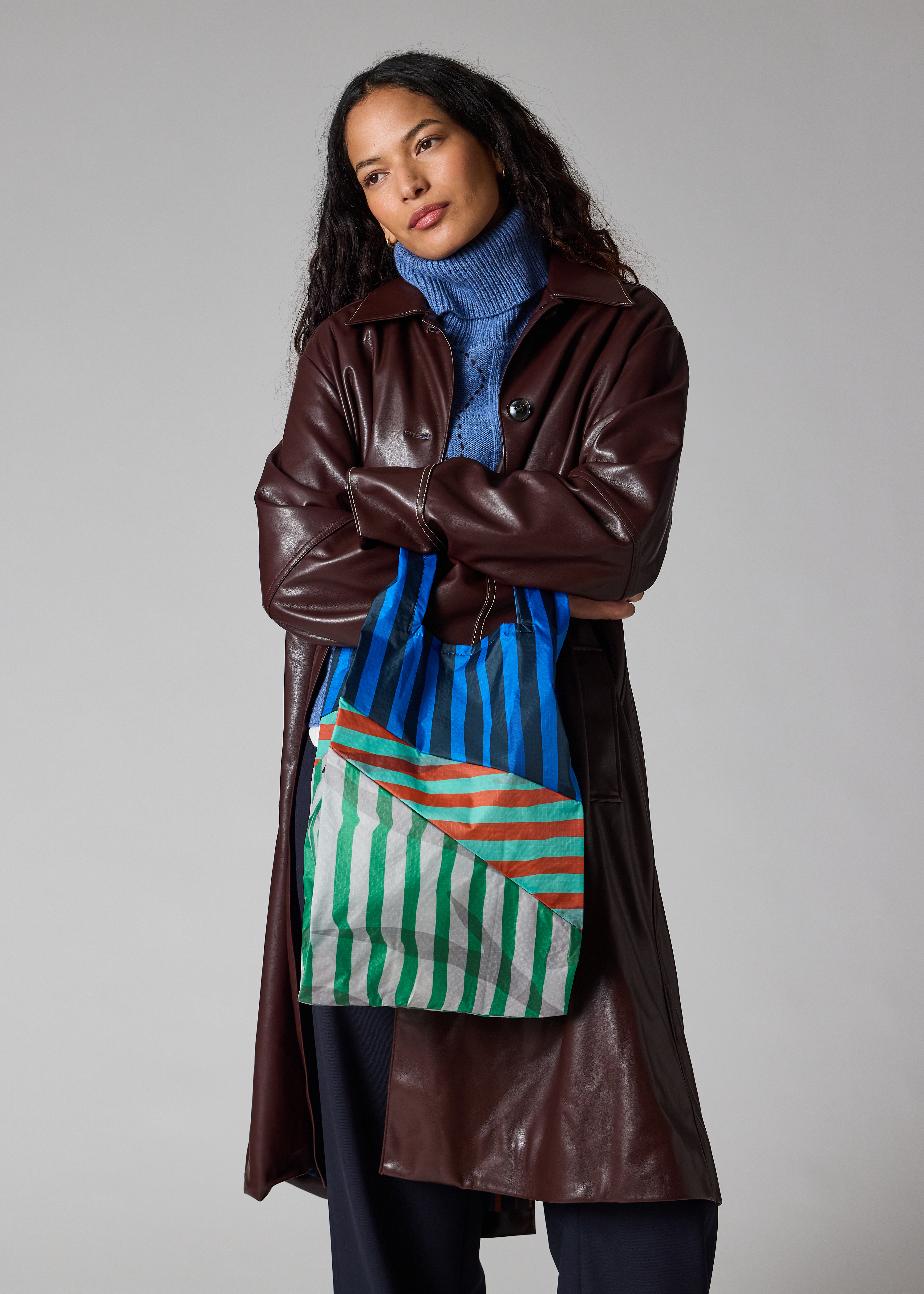 Susan Bijl x Paul Smith - Pink Mixed-Stripe 'The New Shopping Bag