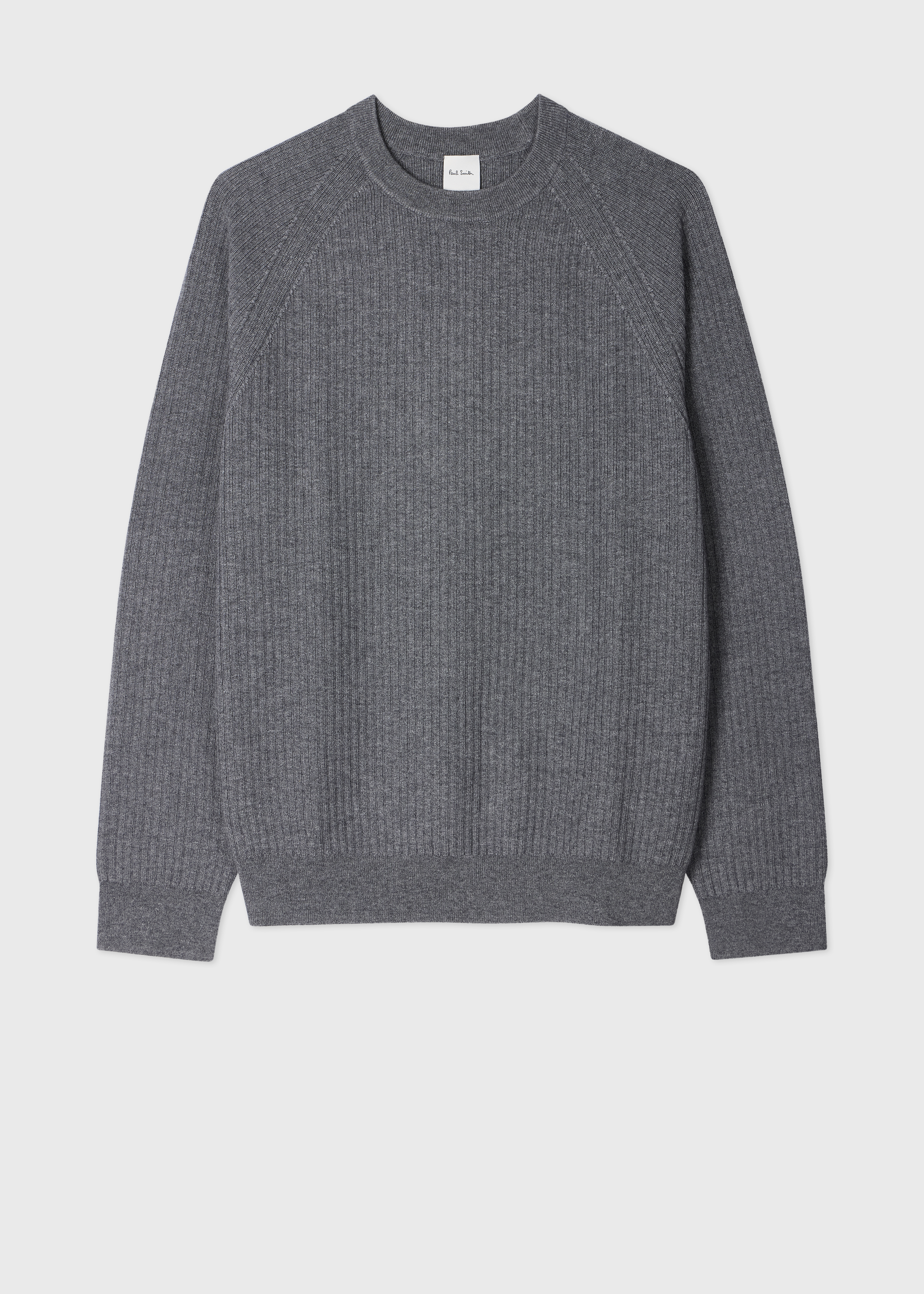 Paul Smith Pale Green Merino Wool Ribbed Sweater | King's Cross