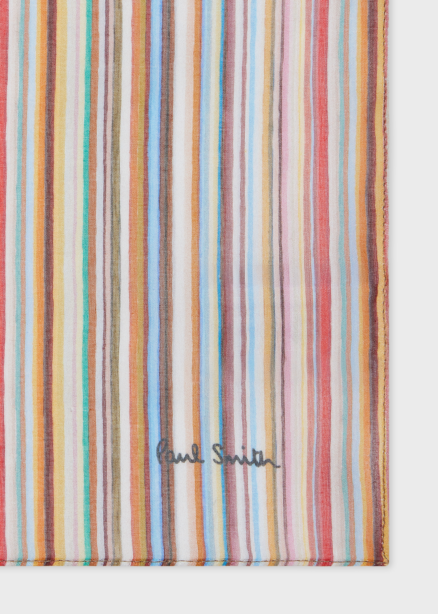 Signature Stripe' Cotton Pocket Square