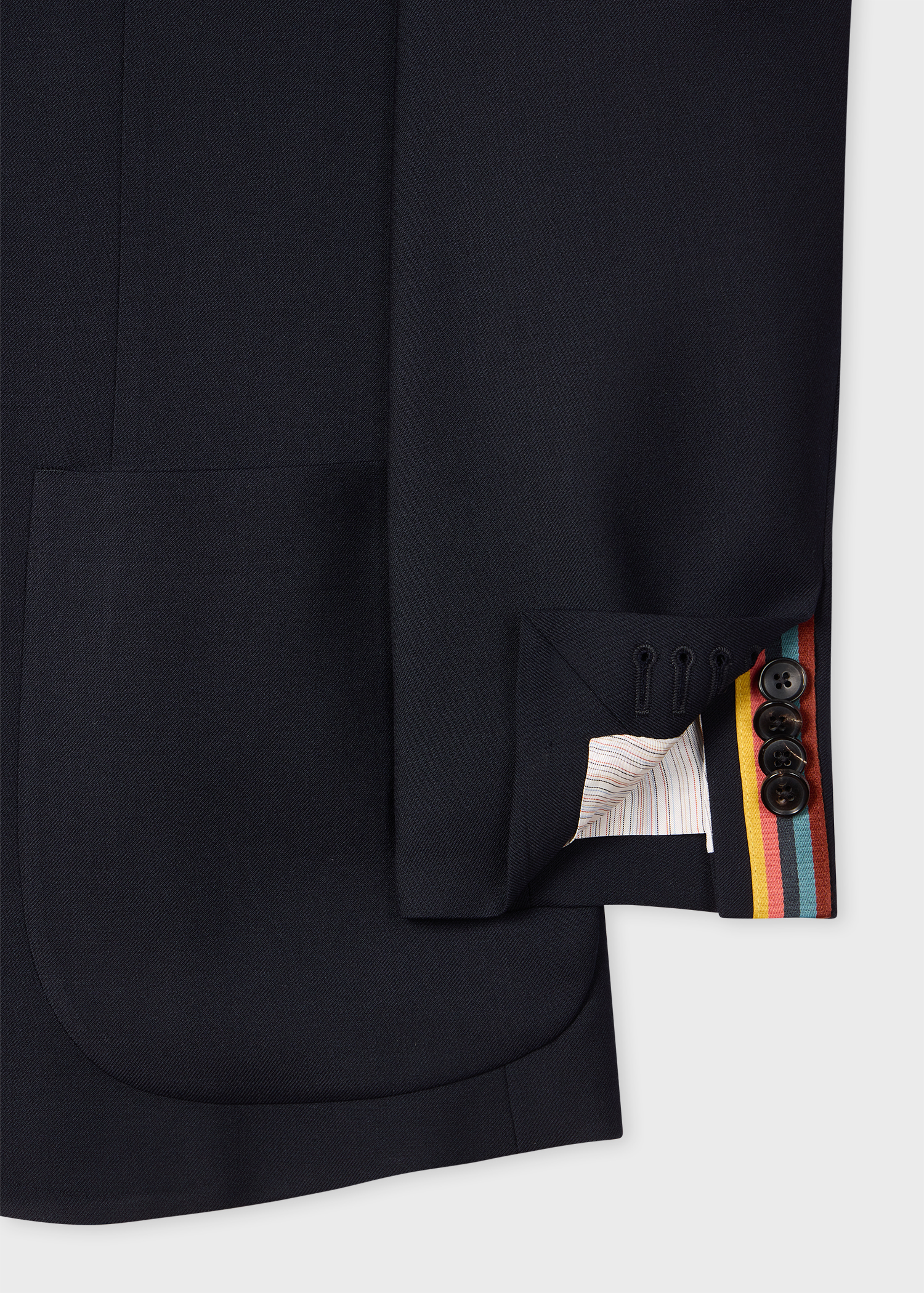 A Suit To Travel In - Navy Wool Patch-Pocket Blazer thumbnail 9