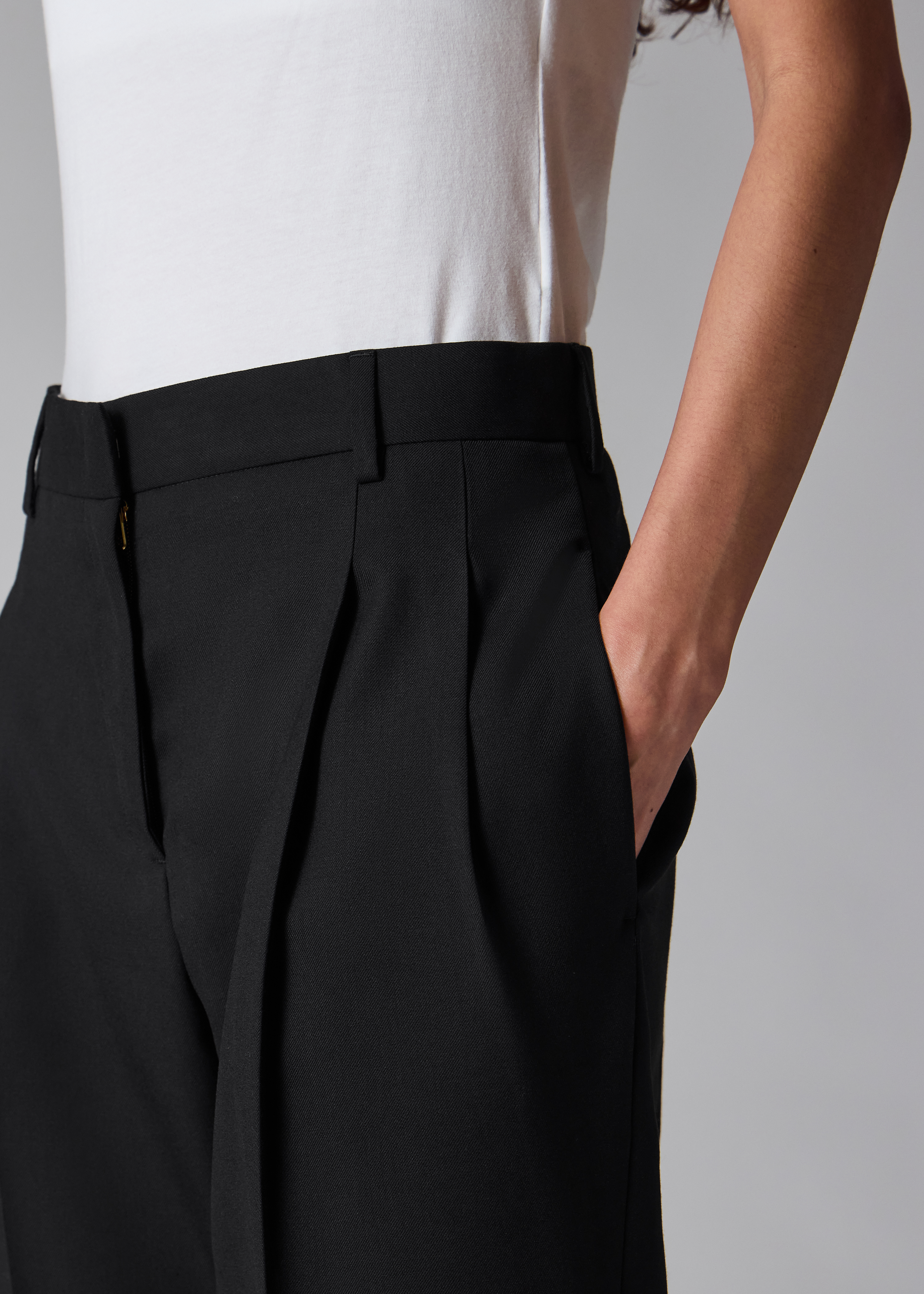 Pantalon Femme Paul Smith - Taille 36 - Tissu Moiré Noir Et Bordeaux - Laine - Occasion Très Bon état