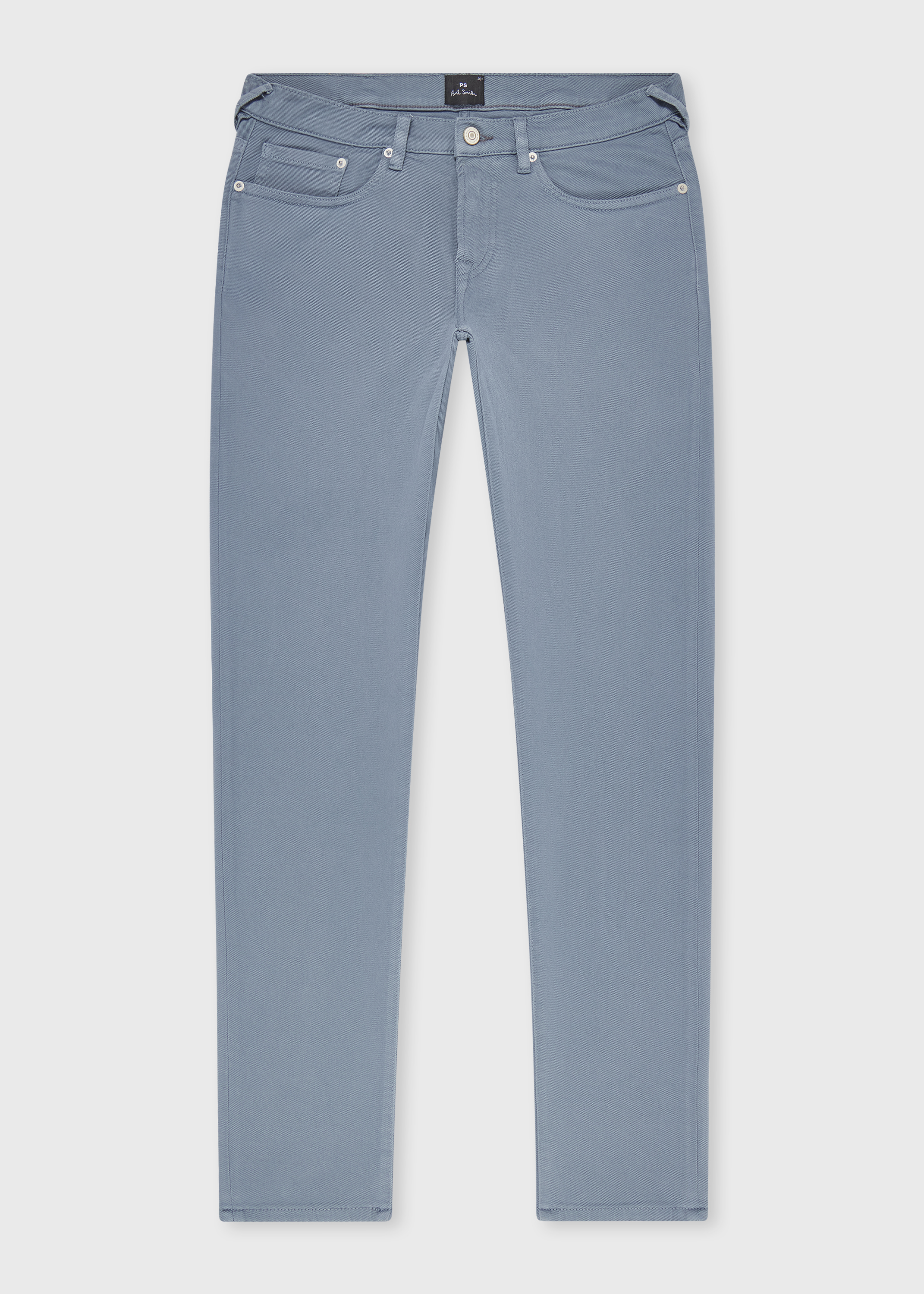 PS Paul Smith Tapered-Fit Powder Blue Garment-Dyed Organic Cotton ...