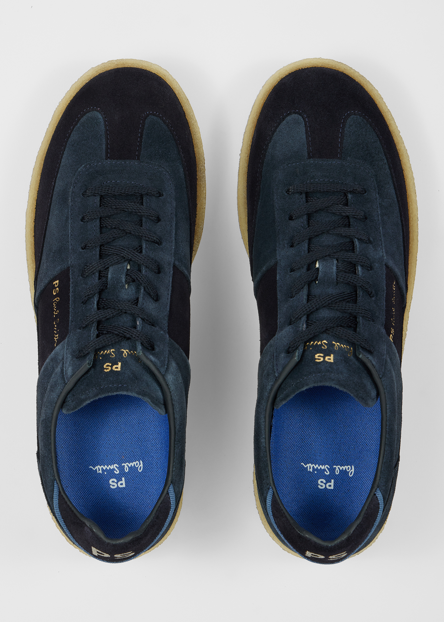 Dg　　　　　　　　　　　　　　　　　　　　　　Paul Smith Men's Navy Crepe Sole 'Dover' Trainers