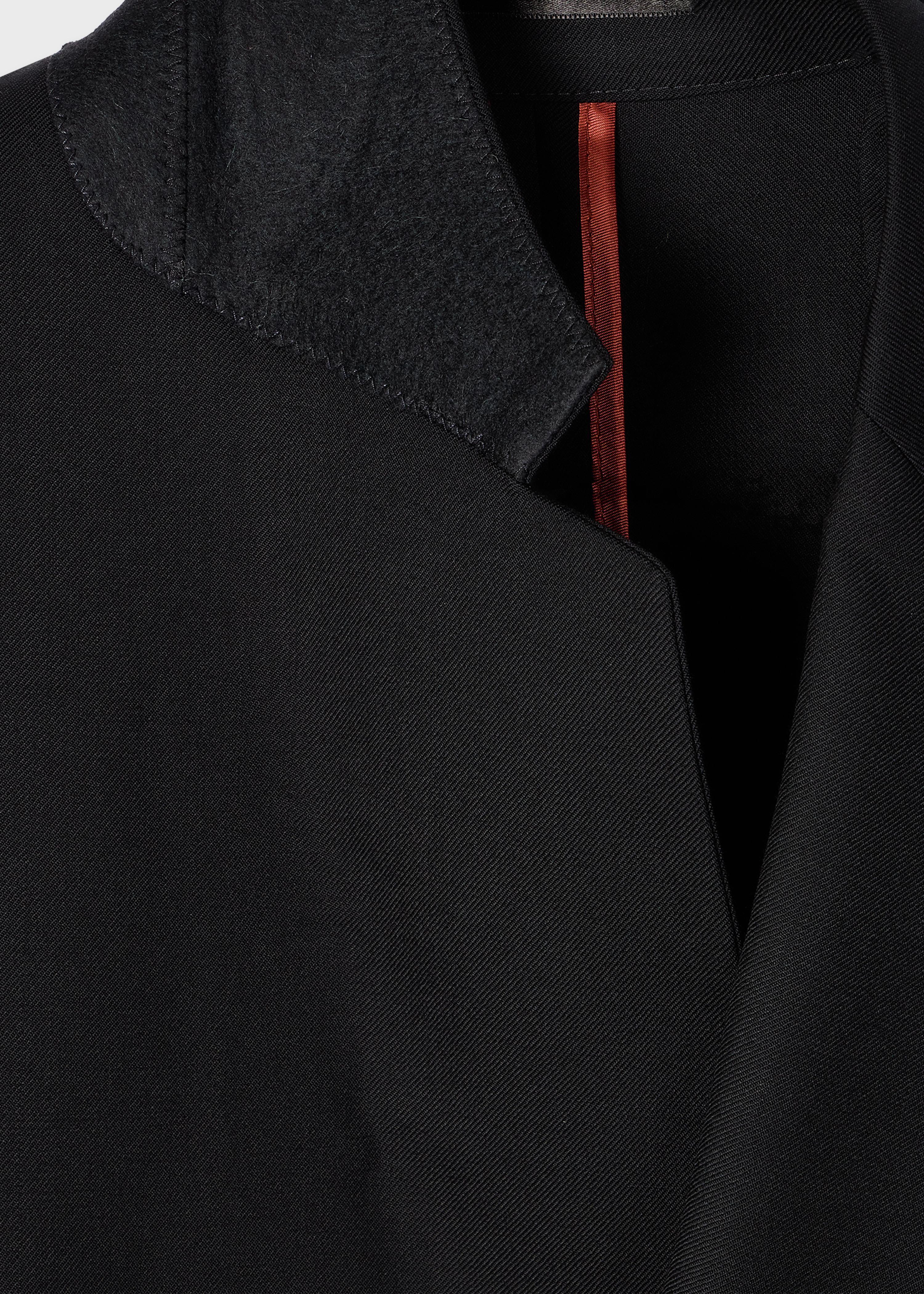 A Suit To Travel In - Black Wool Patch-Pocket Blazer thumbnail 7
