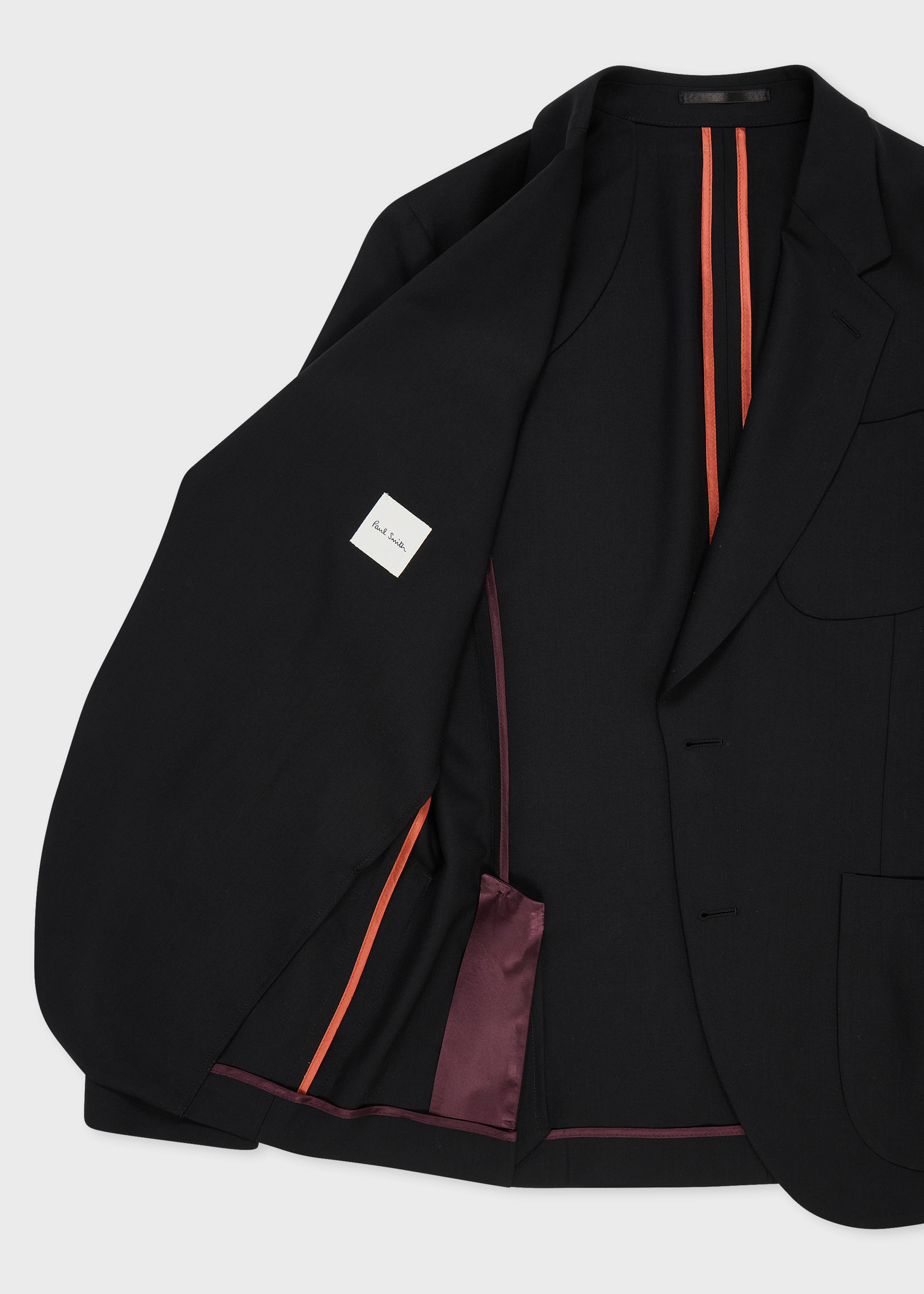 A Suit To Travel In - Black Wool Patch-Pocket Blazer thumbnail 9