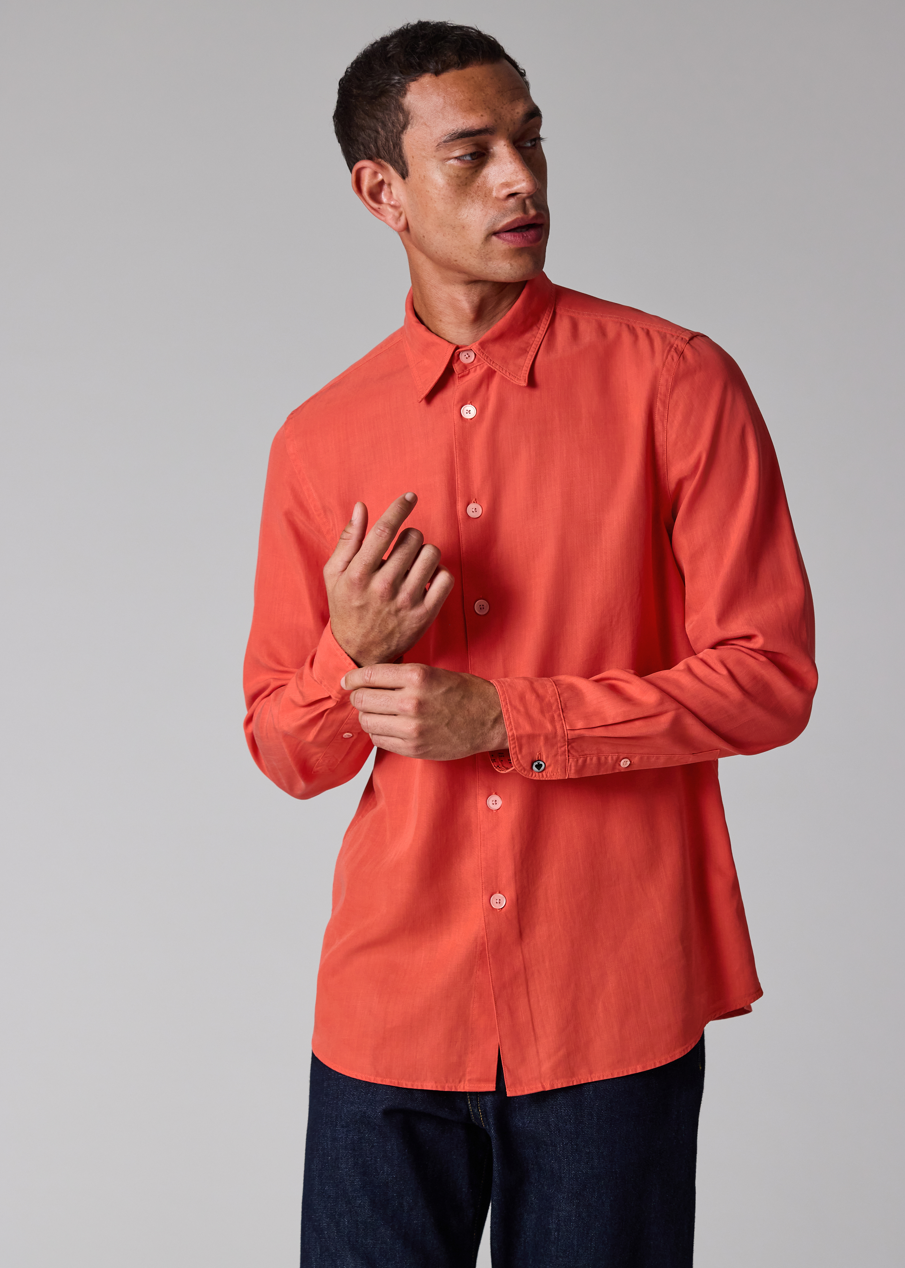 Paul Smith 'Field Flowers' Print Lyocell Shirt | King's Cross