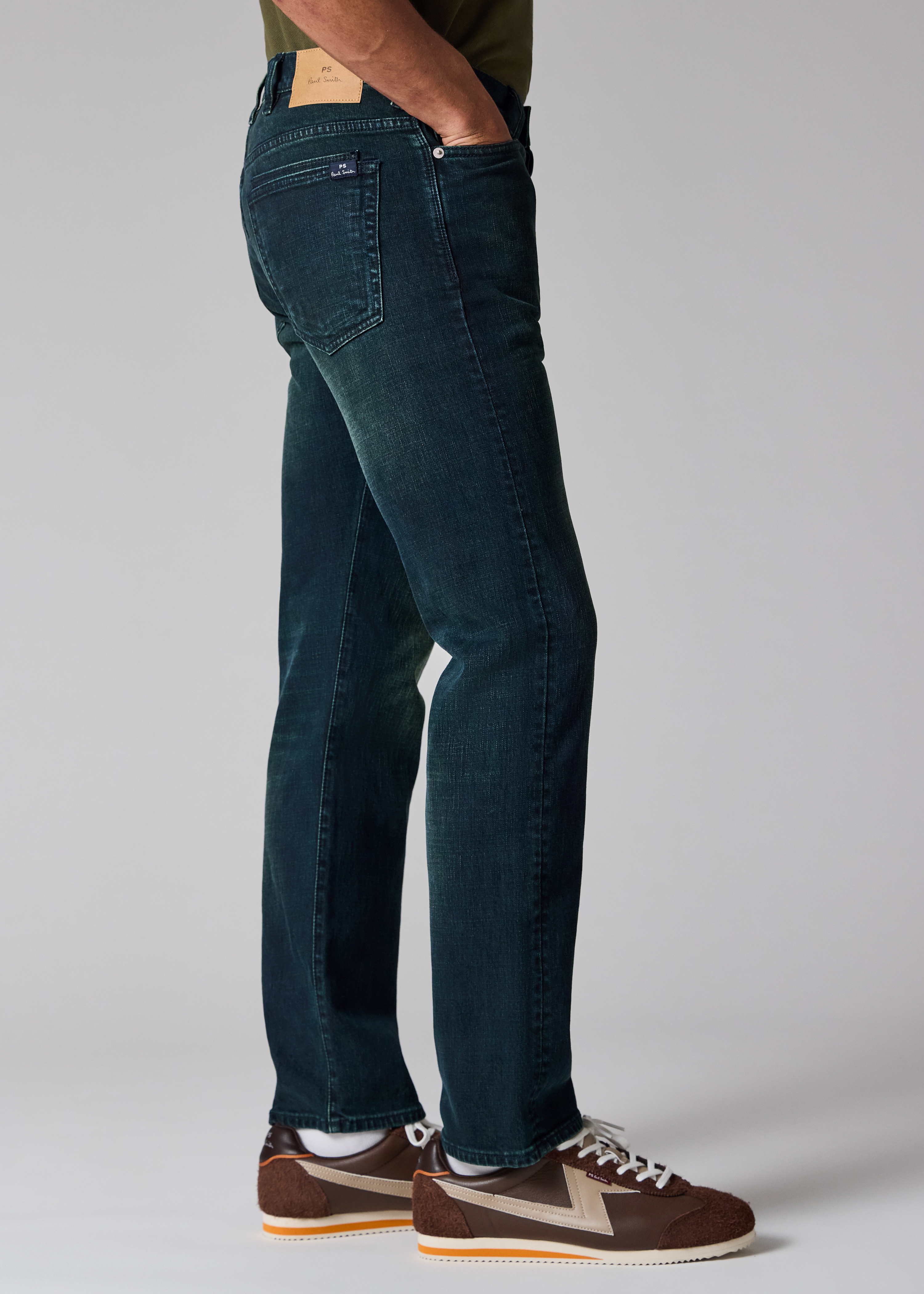SUMMER FESTIVAL PAUL SMITH JEANS タオル PS Paul Smith Standard-Fit 'Crosshatch Stretch' Blue Over-Dye