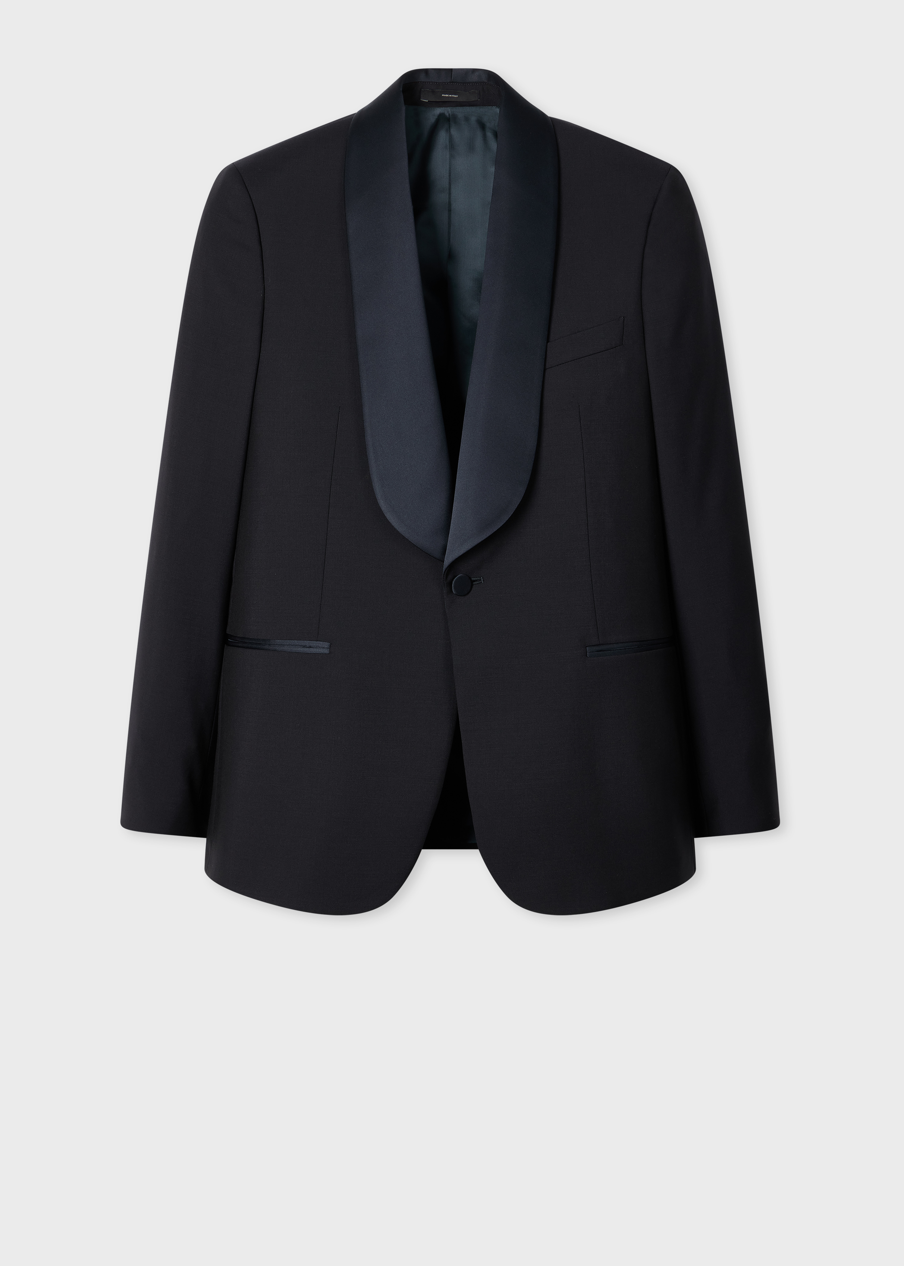 Navy Wool-Mohair Evening Blazer thumbnail 12