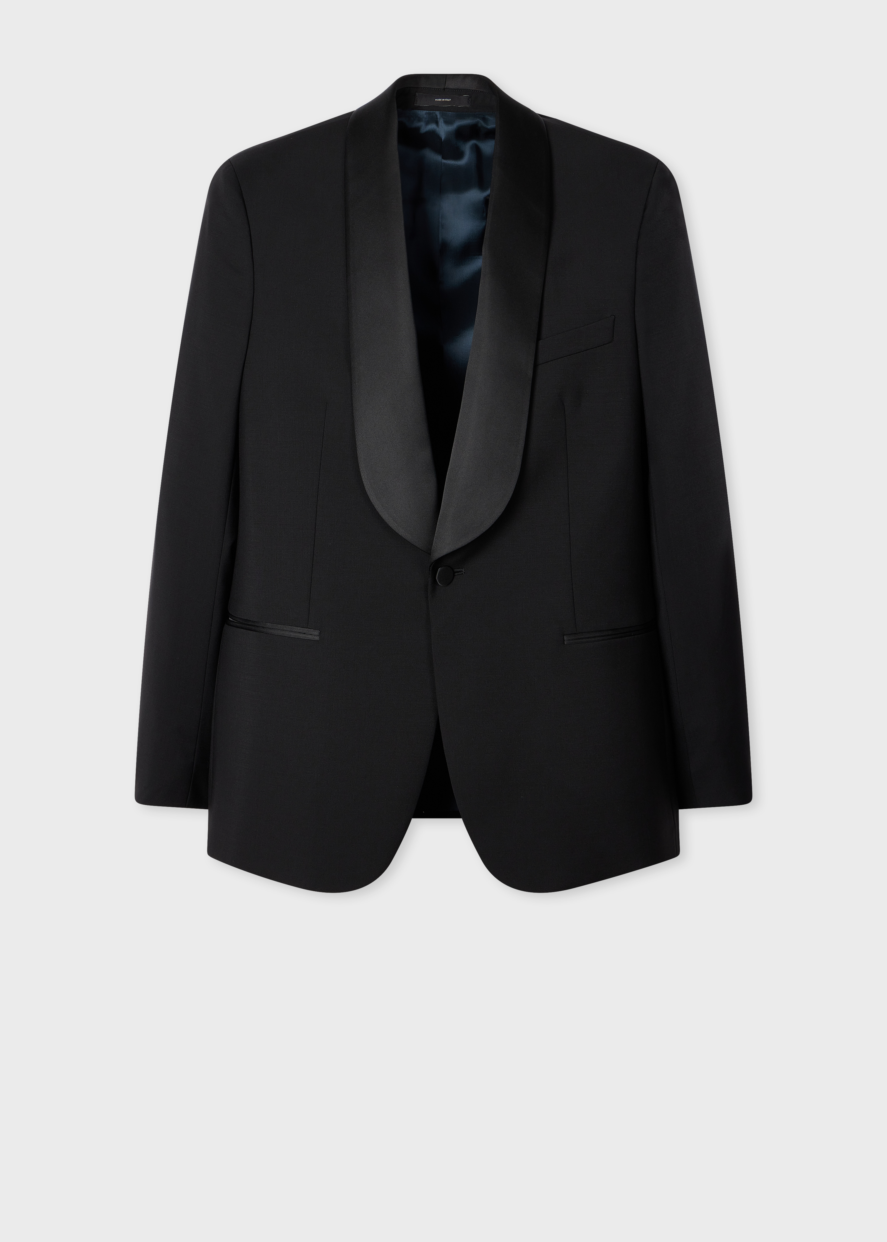 Black Wool-Mohair Evening Blazer thumbnail 9