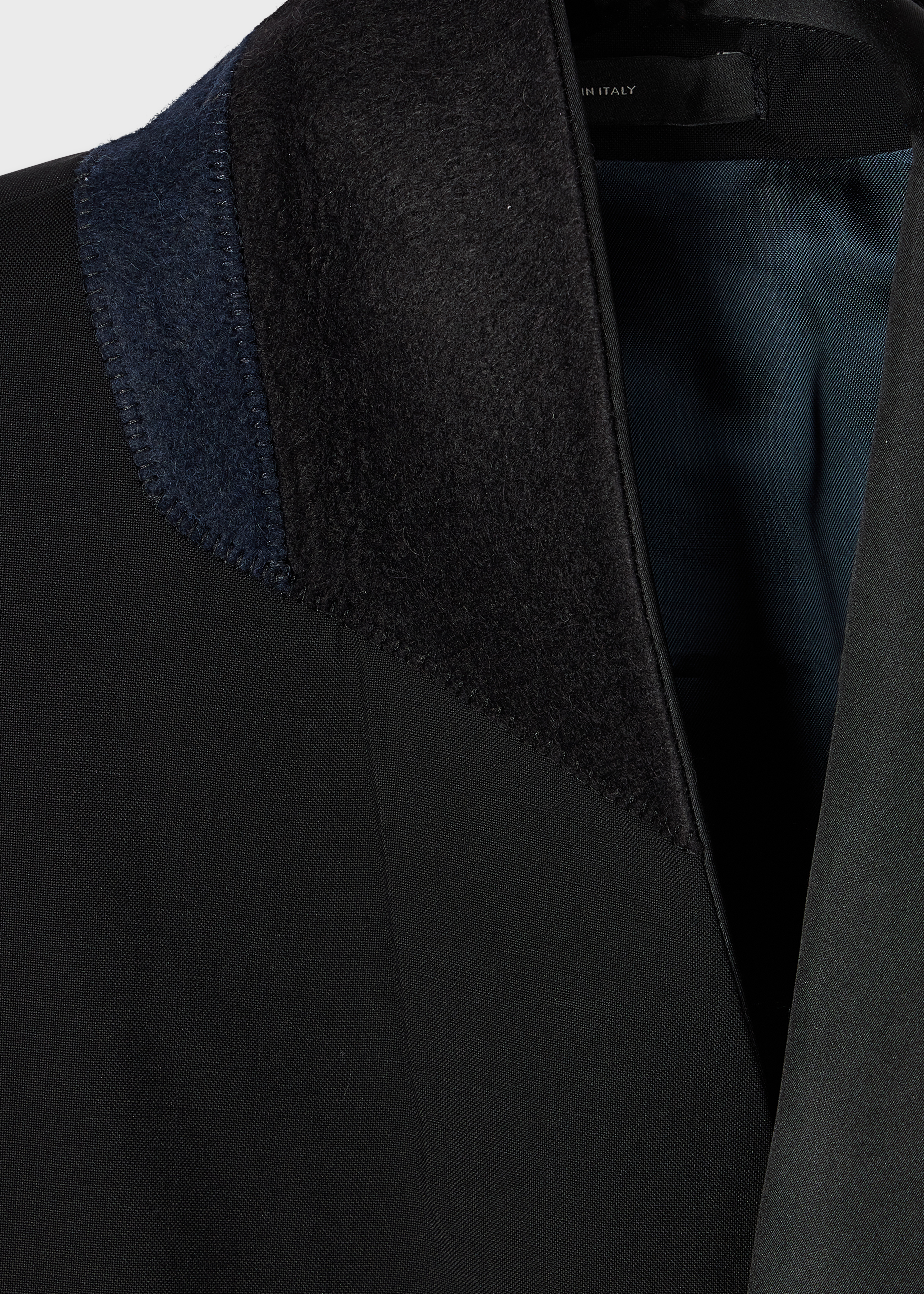 Black Wool-Mohair Evening Blazer thumbnail 10