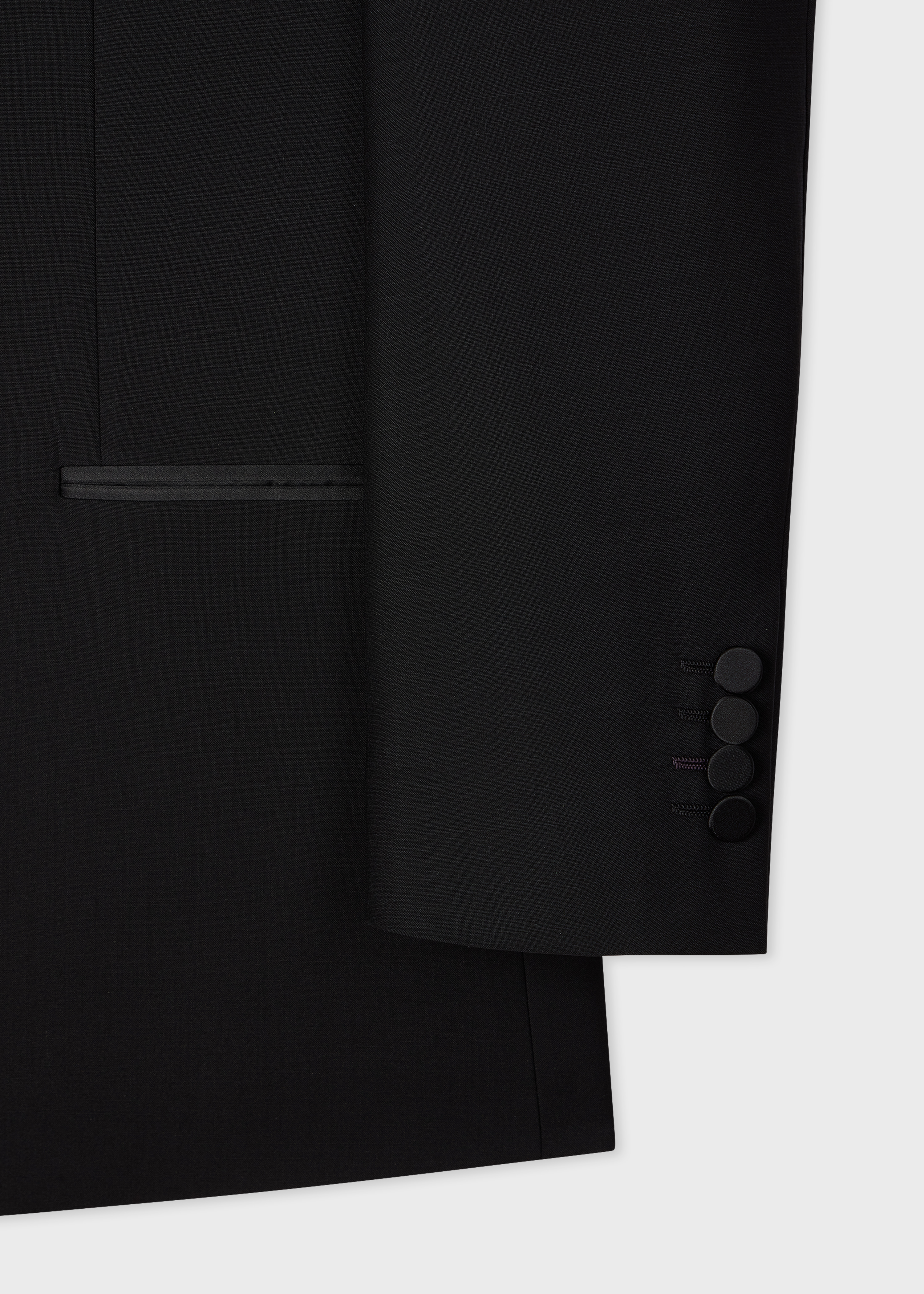Black Wool-Mohair Evening Blazer thumbnail 11
