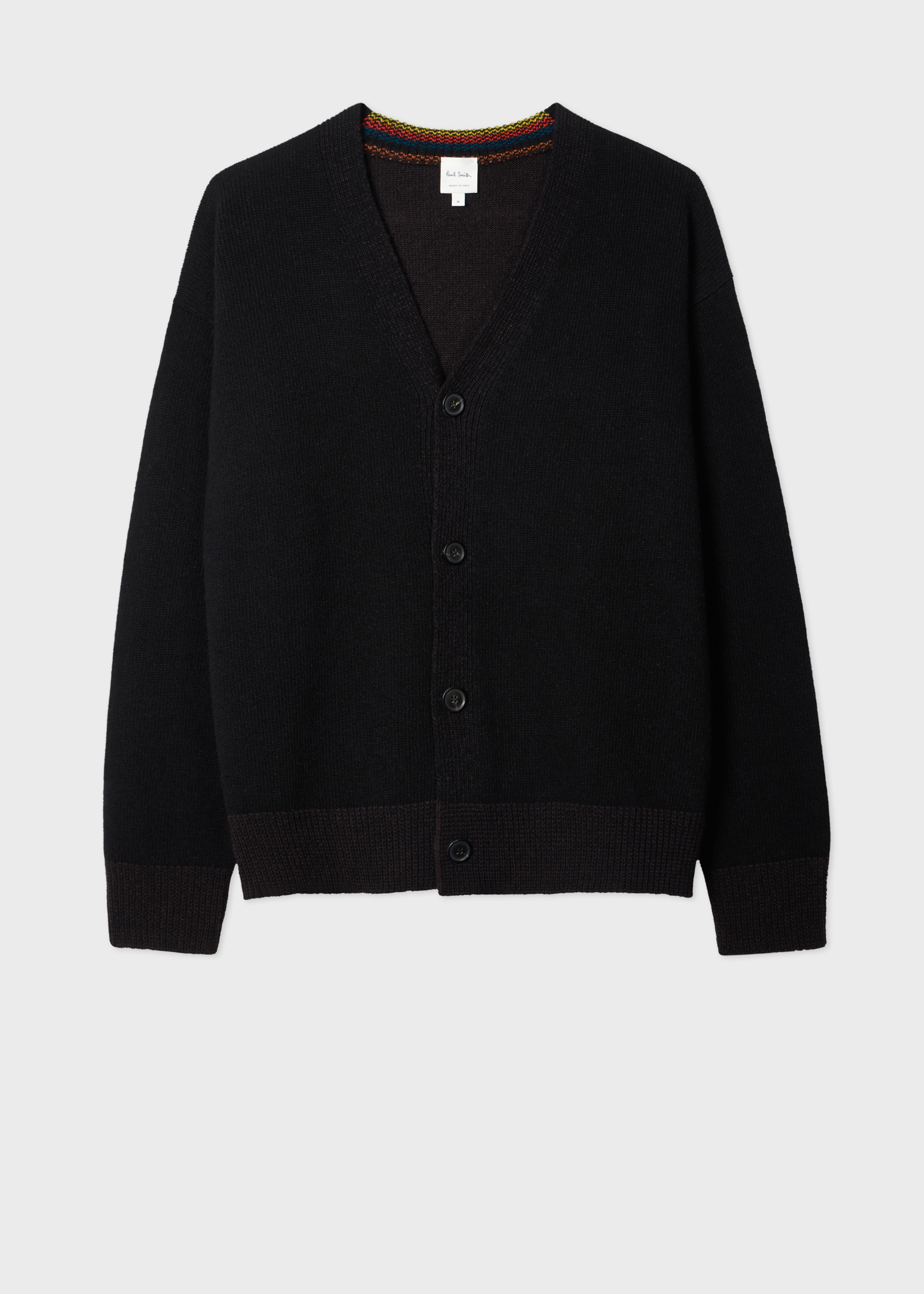 Paul Smith Black Lambswool Cardigan | King's Cross
