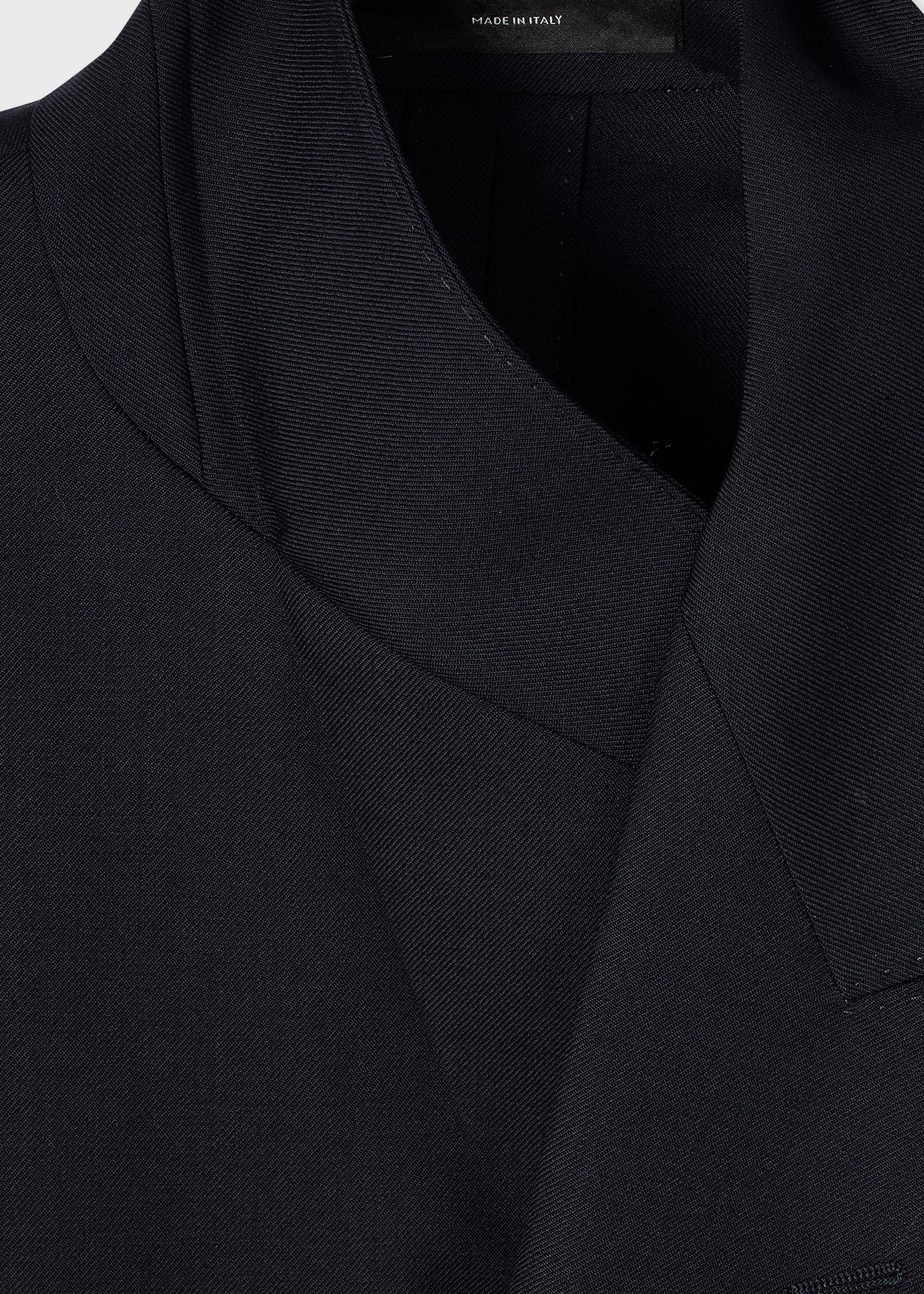 A Suit To Travel In - Navy Double-Breasted Wool Blazer thumbnail 8