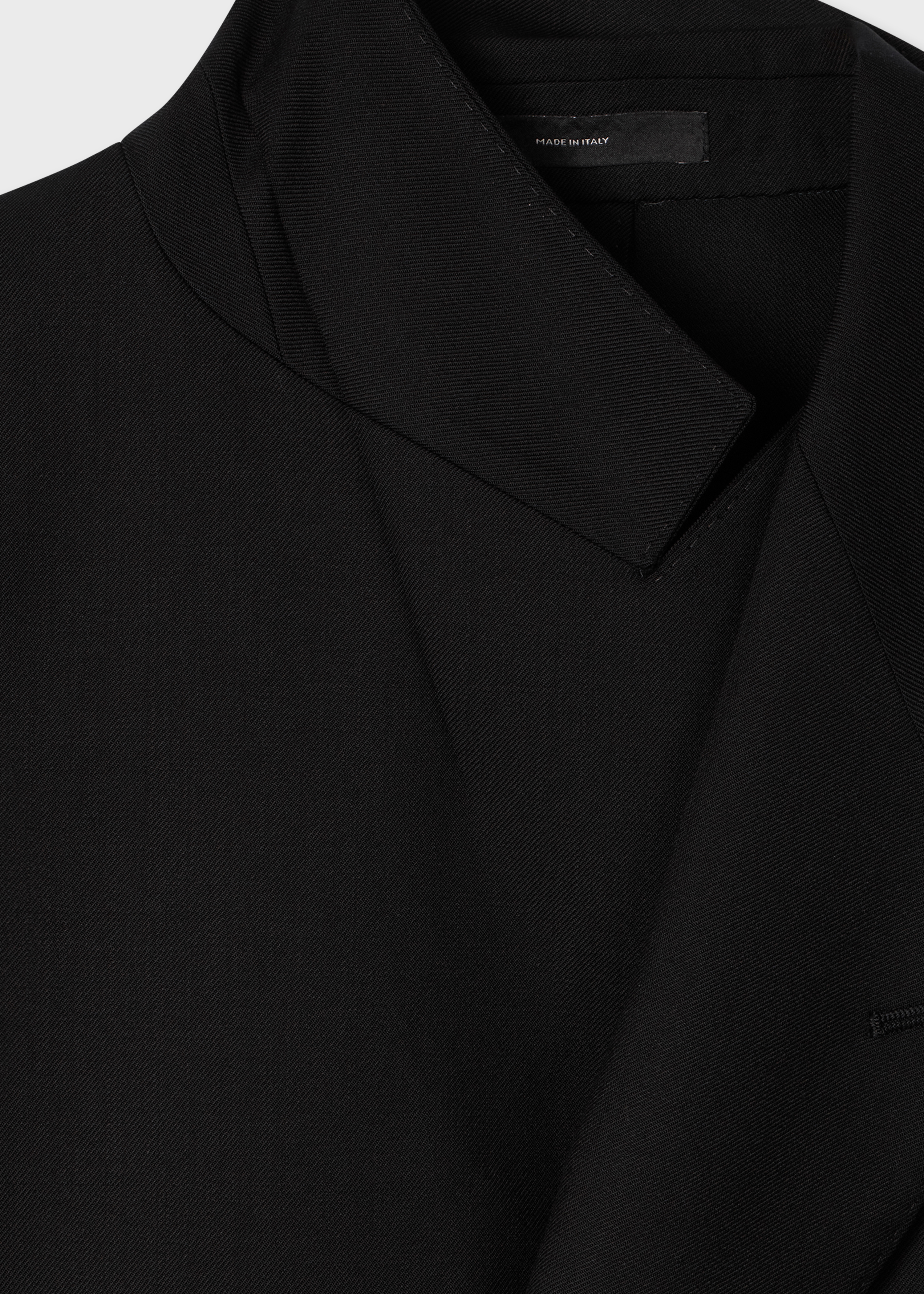 A Suit To Travel In - Black Double-Breasted Wool Blazer thumbnail 10