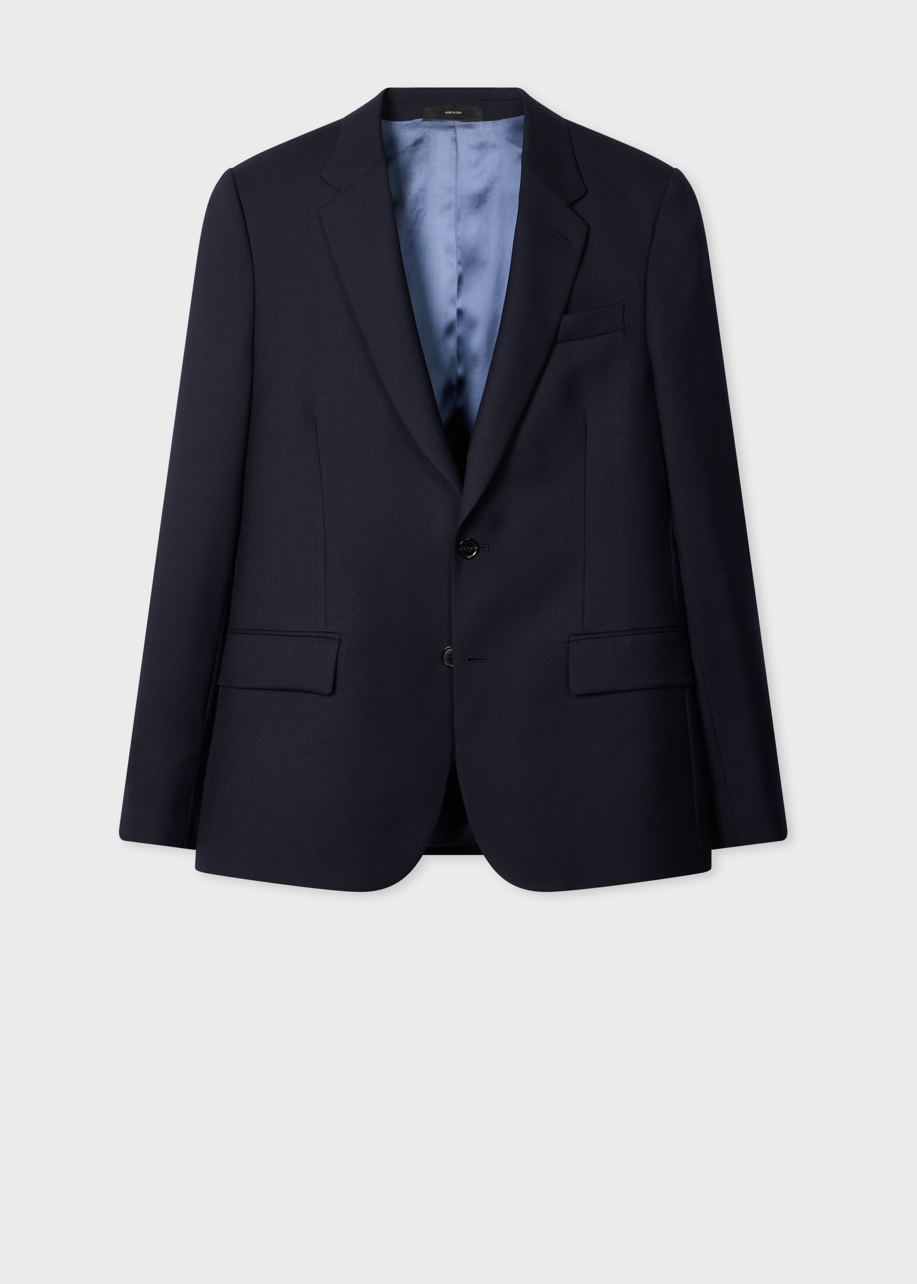 Paul Smith SOHO FIT ビジネススーツ　Ｌ　ブルー系ストライプ The Soho - Tailored-Fit Navy Wool 'A Suit To Travel In' Blazer