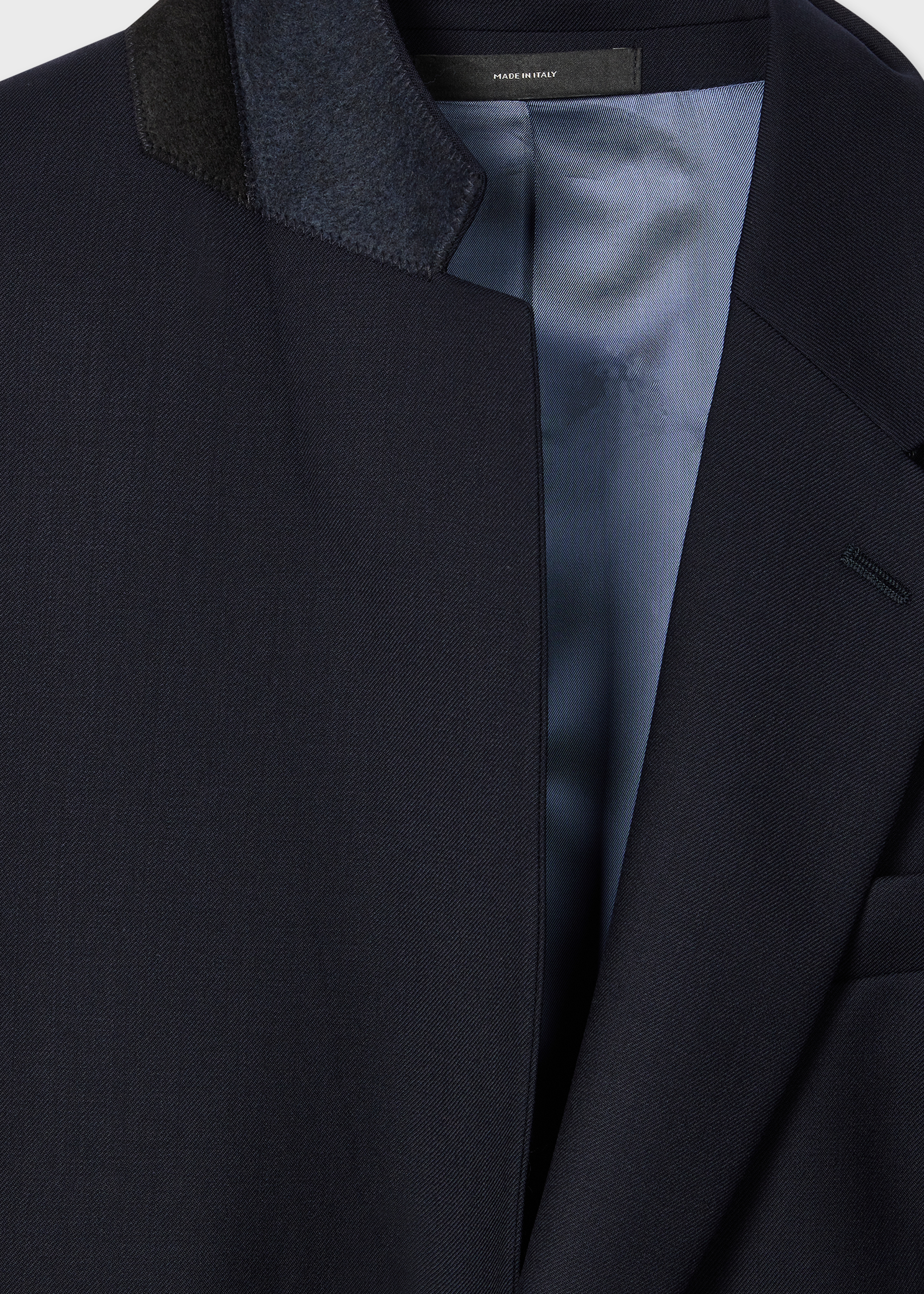 The Soho - Tailored-Fit Navy Wool 'A Suit To Travel In' Blazer thumbnail 3