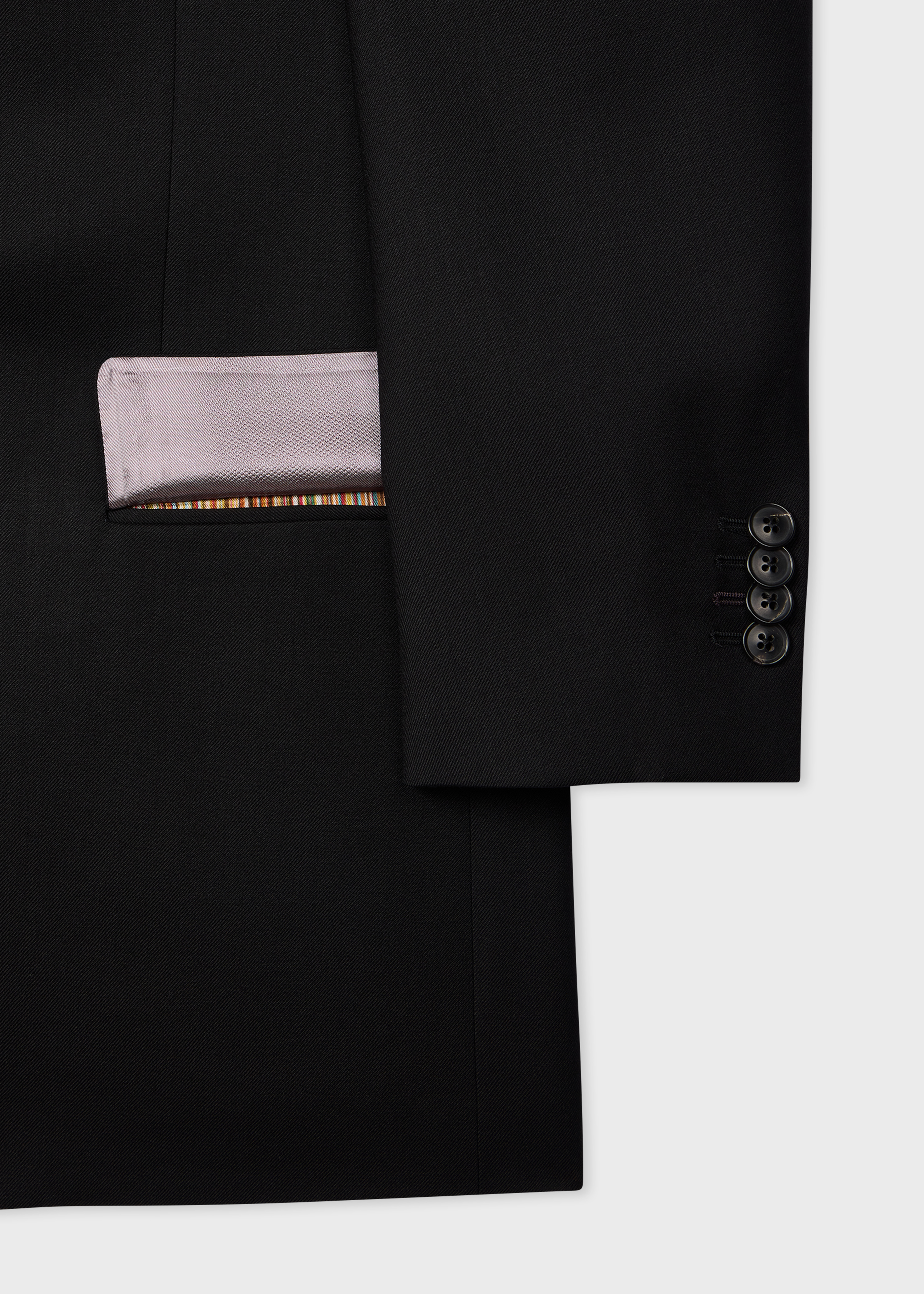 The Soho - Tailored-Fit Black Wool 'A Suit To Travel In' Blazer thumbnail 9