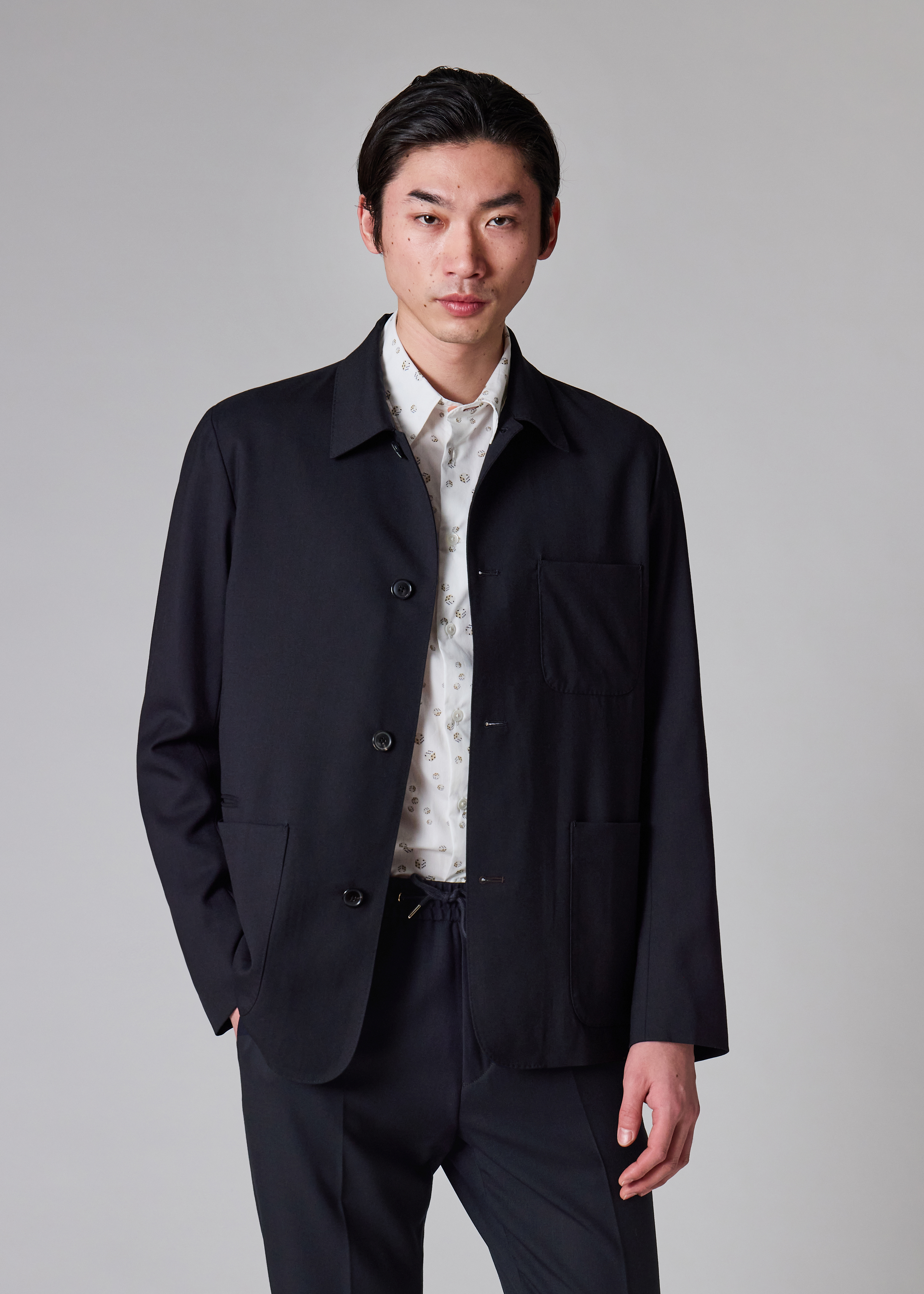 Paul Smith Navy Wool 'A Suit To Travel In' Work Jacket | King's Cross Paul Smith Navy Wool 'A Suit To Travel In' Work Jacket | King's Cross