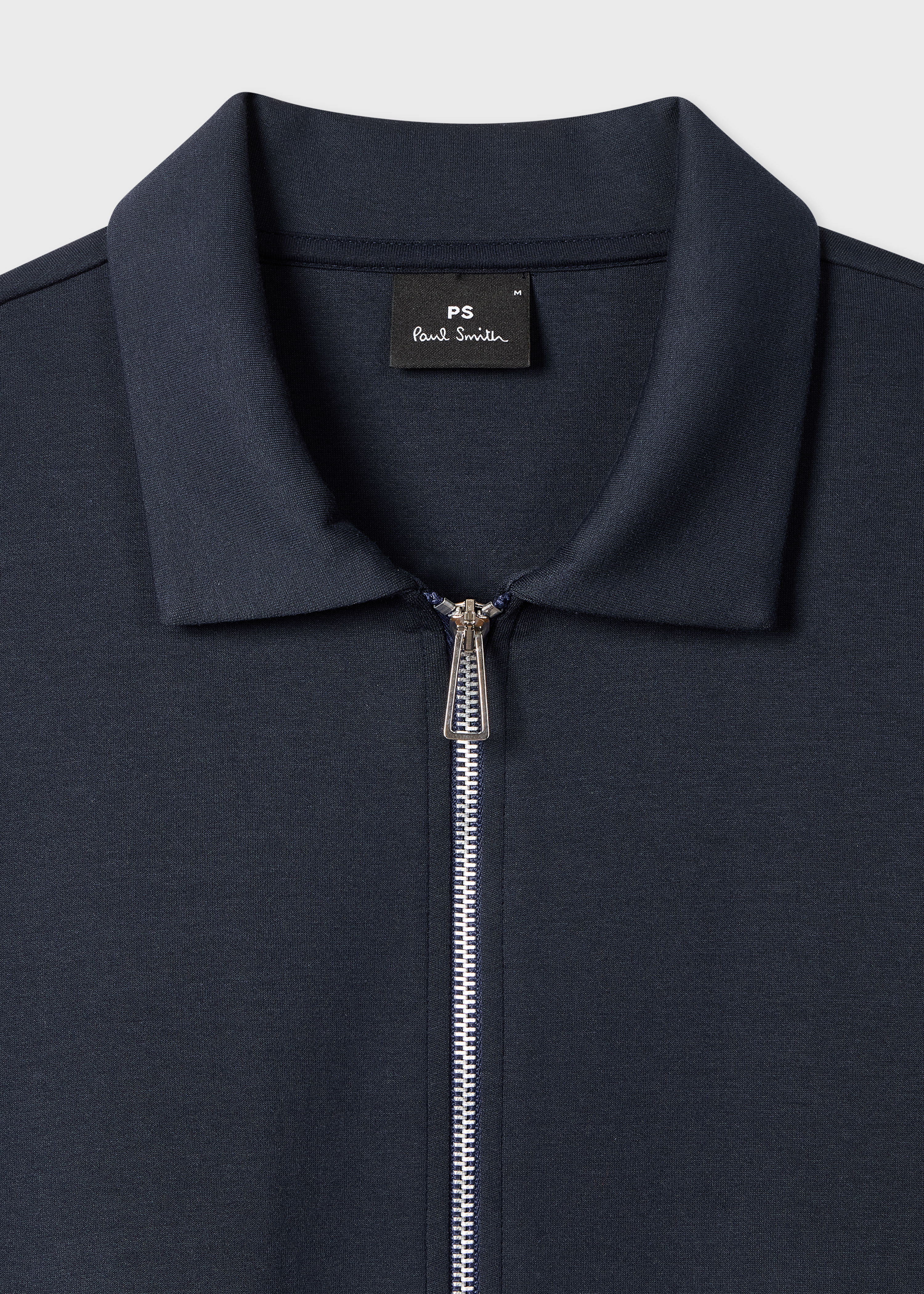 PS Paul Smith Navy Double-Face Jersey Zip-Front Sweatshirt