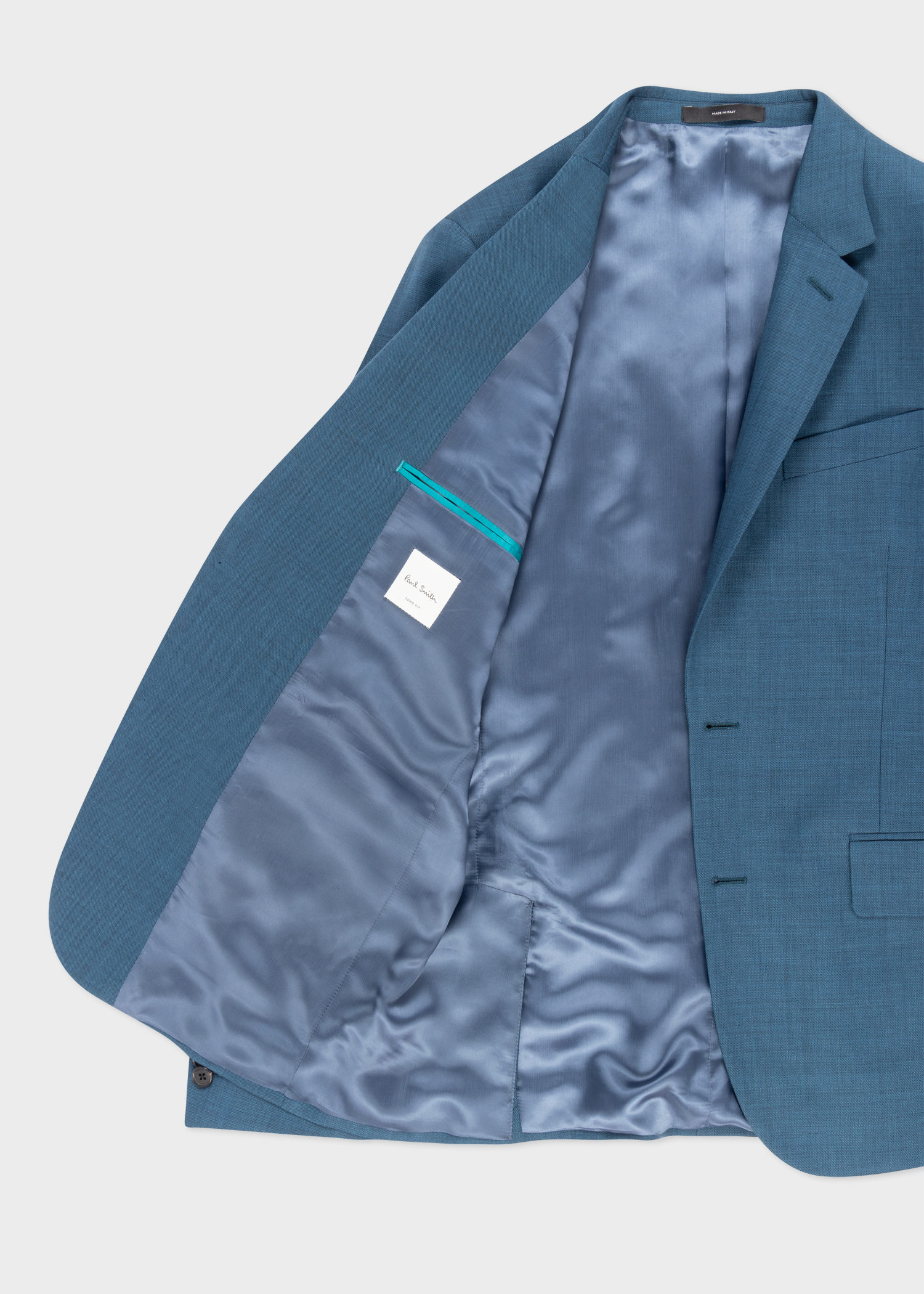 The Soho - Teal Sharkskin Wool Suit thumbnail 9