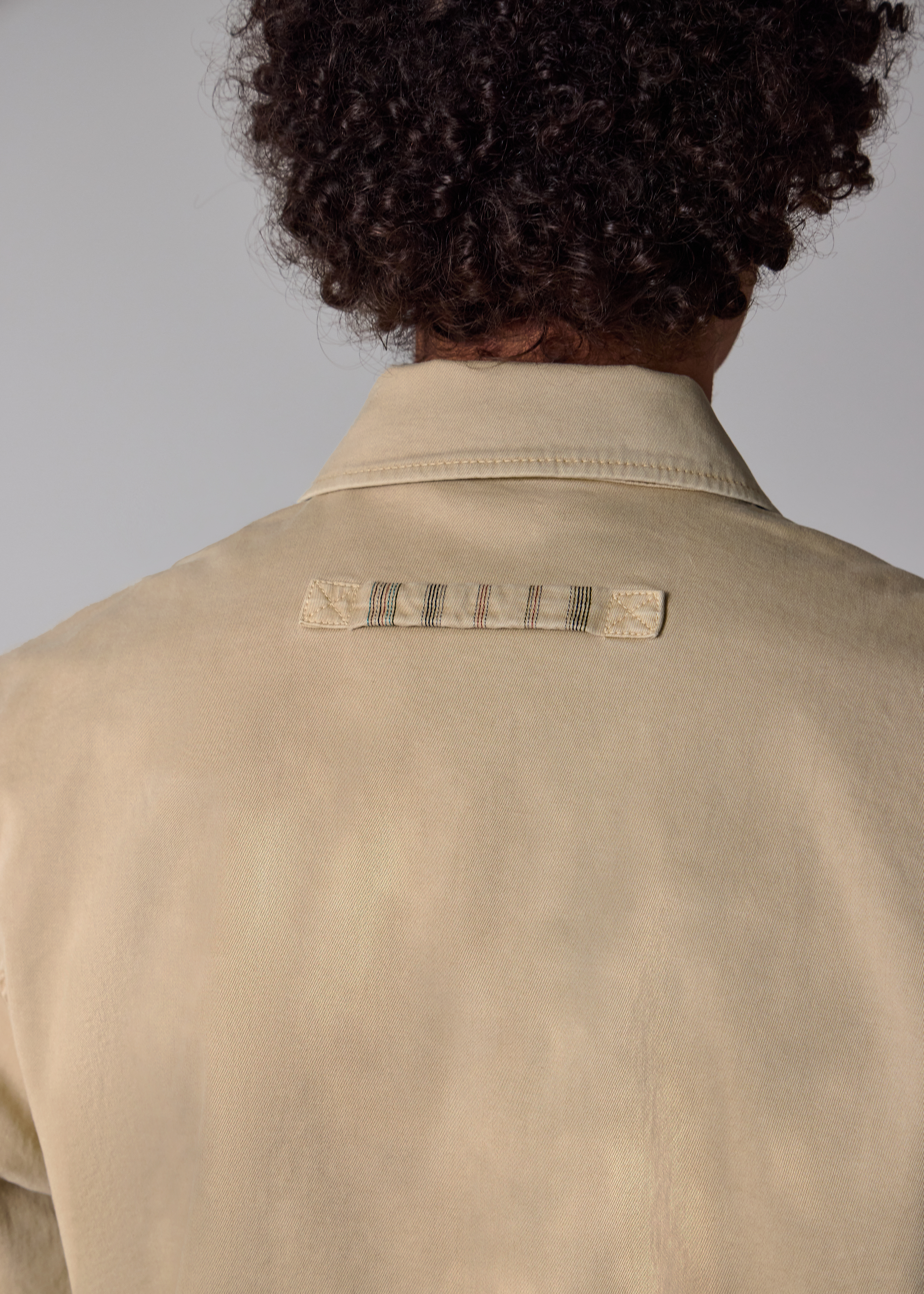 Washed Tan Cotton-Twill Coach Jacket thumbnail 7