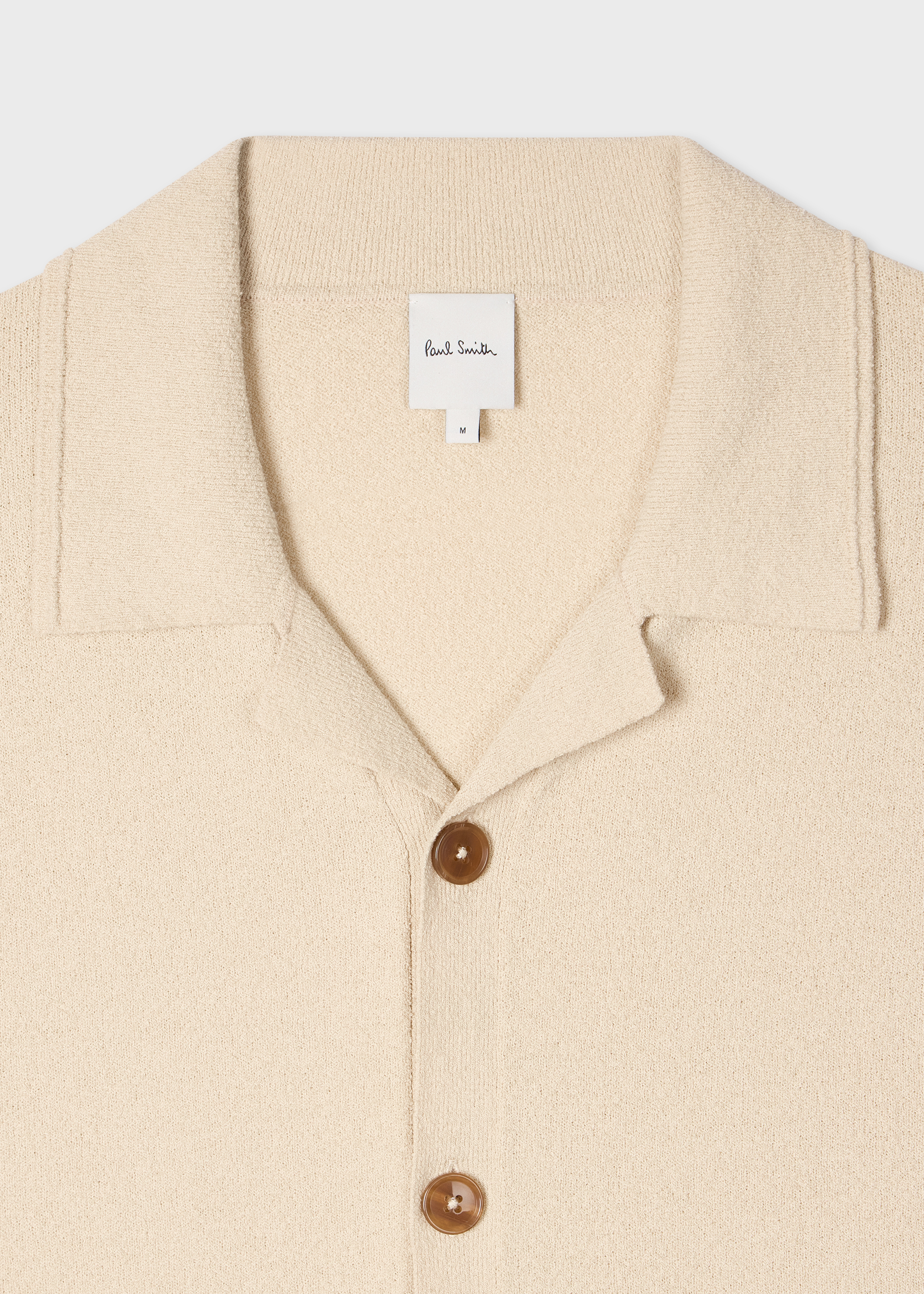 Boucle Ecru Knitted Shirt