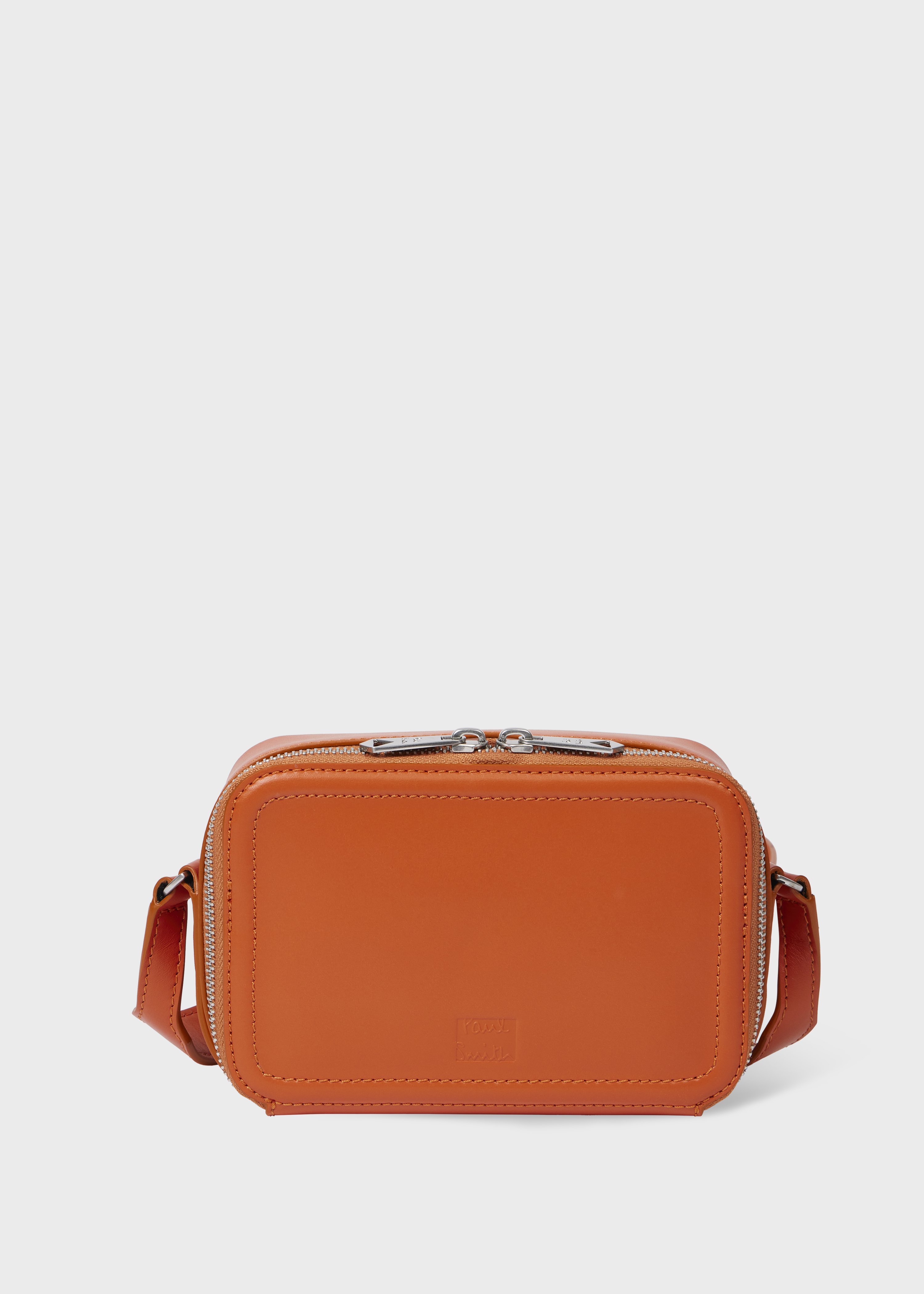 Orange Leather Flight Bag Paul Smith