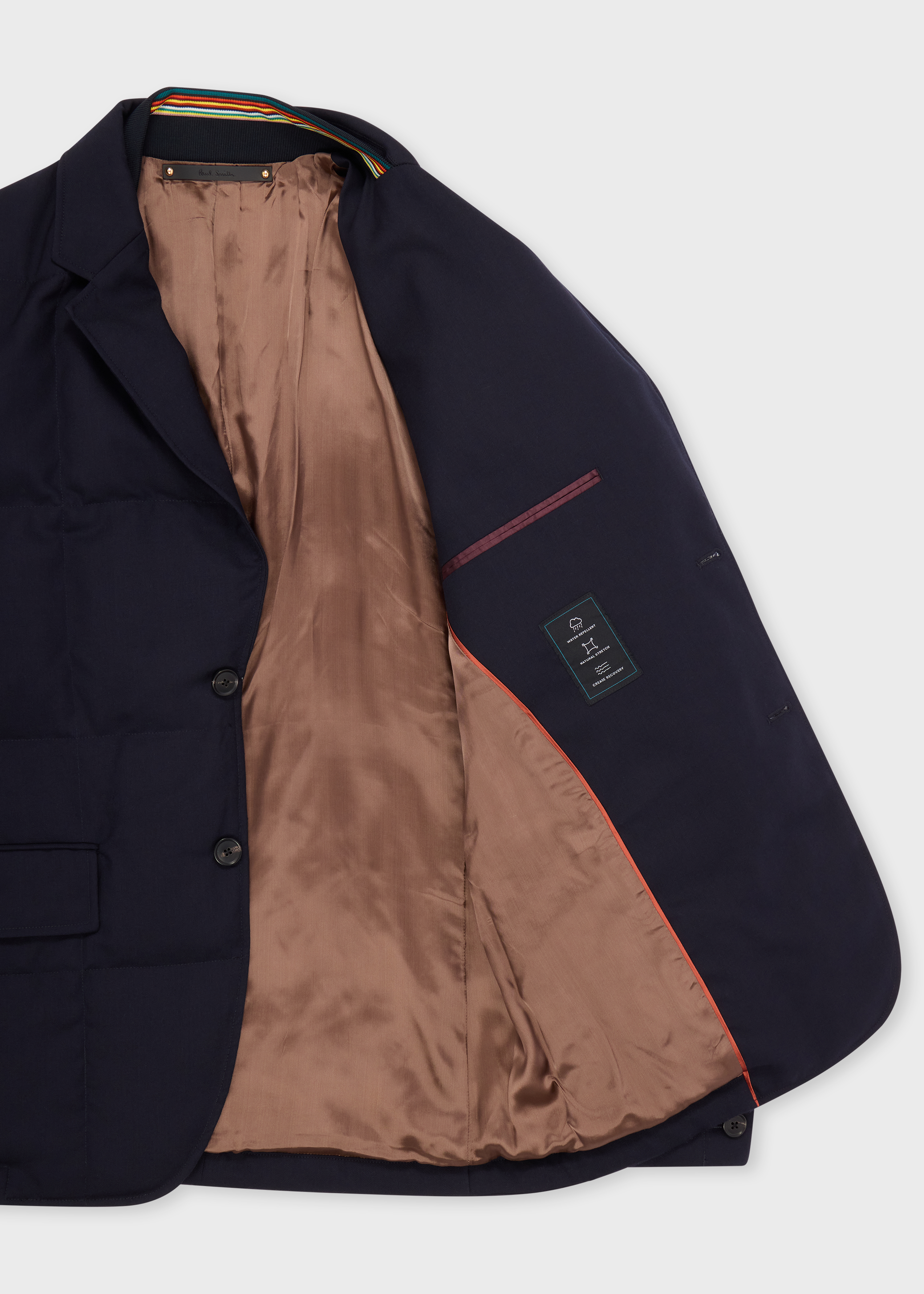 Navy Blue Quilted ' A Suit To Travel In' Blazer thumbnail 4