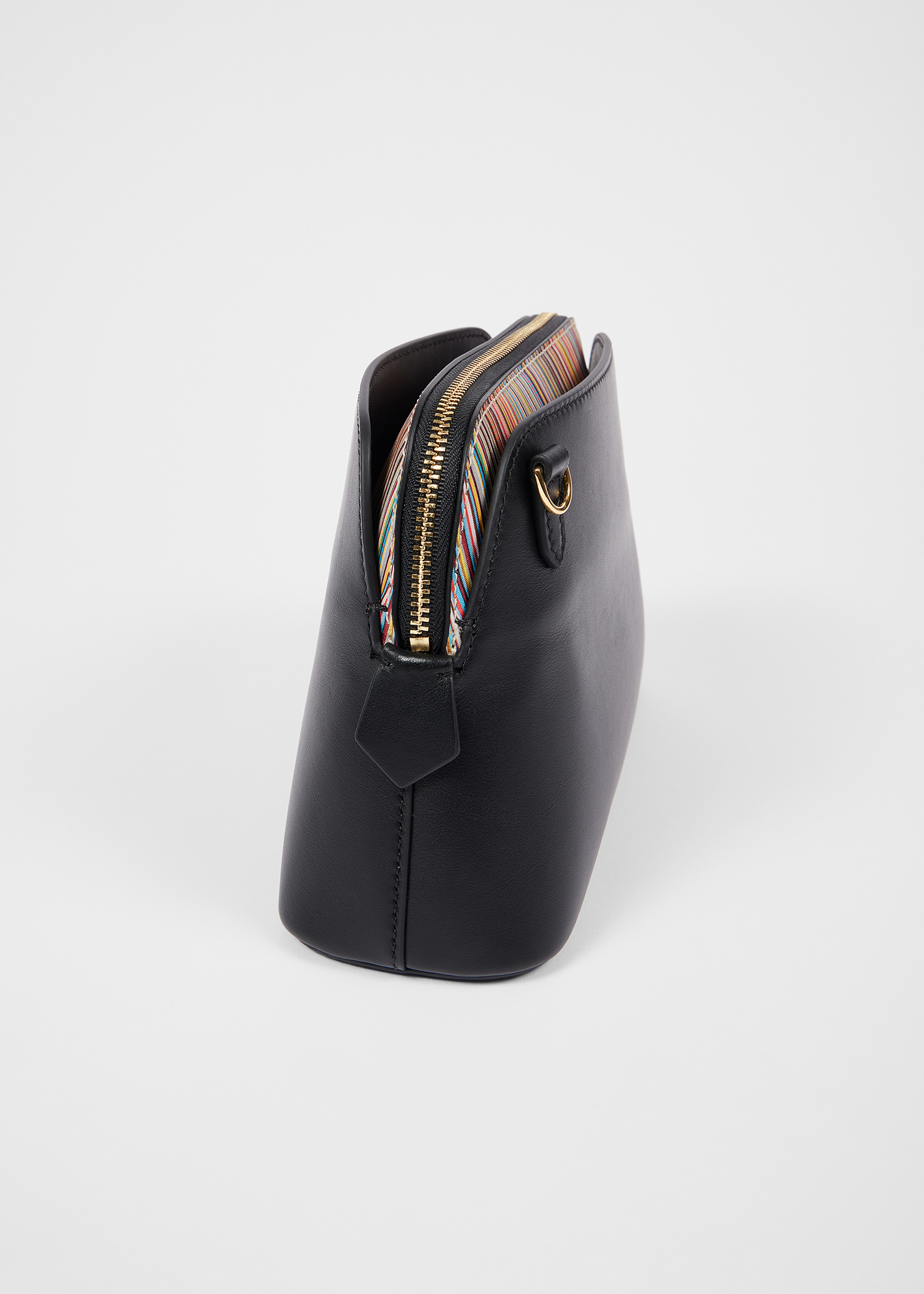 Women's Black Cross-Body 'Signature Stripe' Bag Paul Smith