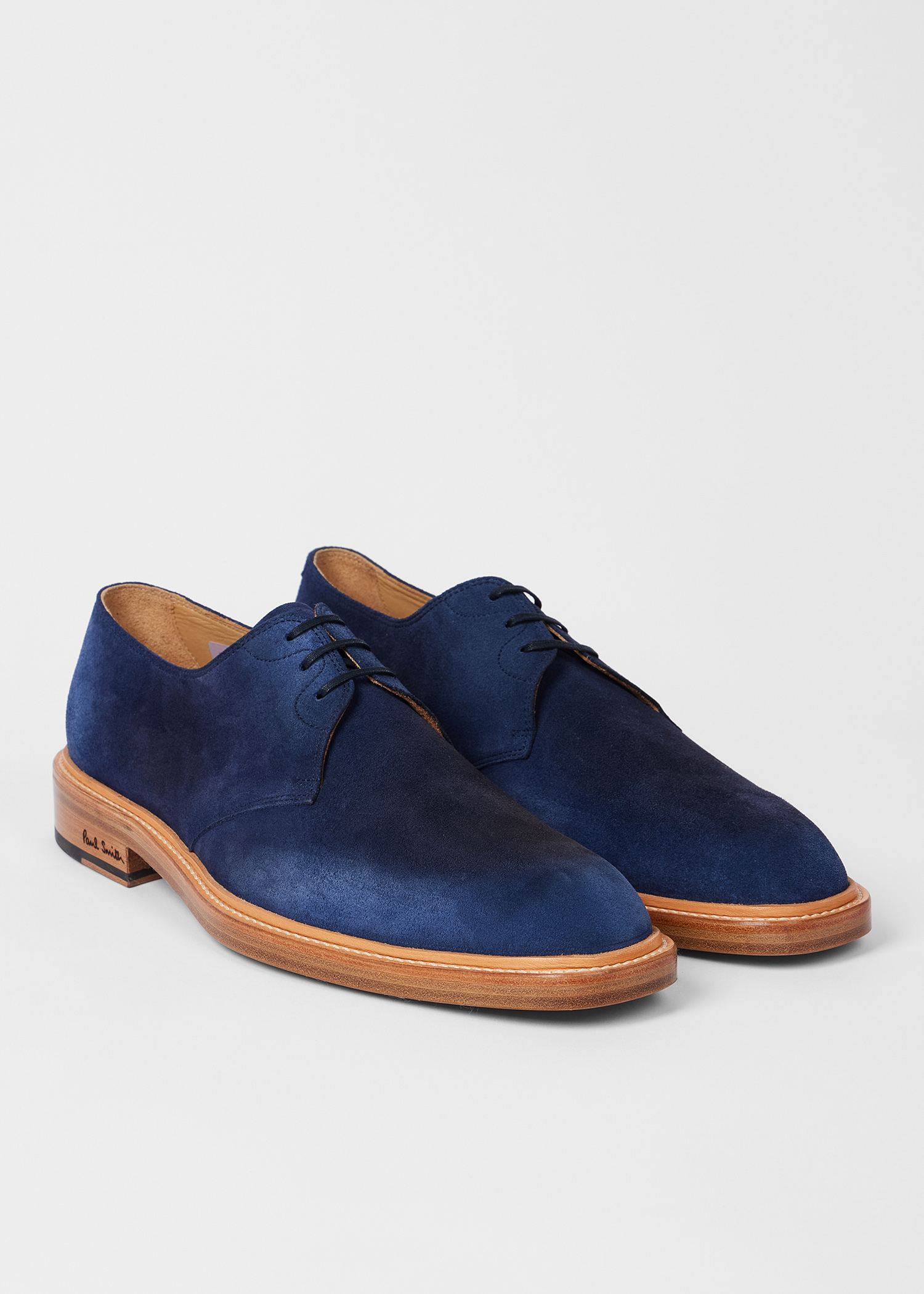 PS Paul Smith Navy Suede Chukka with Bright Blue Laces Paul Smith Suede Boots for Men for Sale | Shop New & Used  main image 2